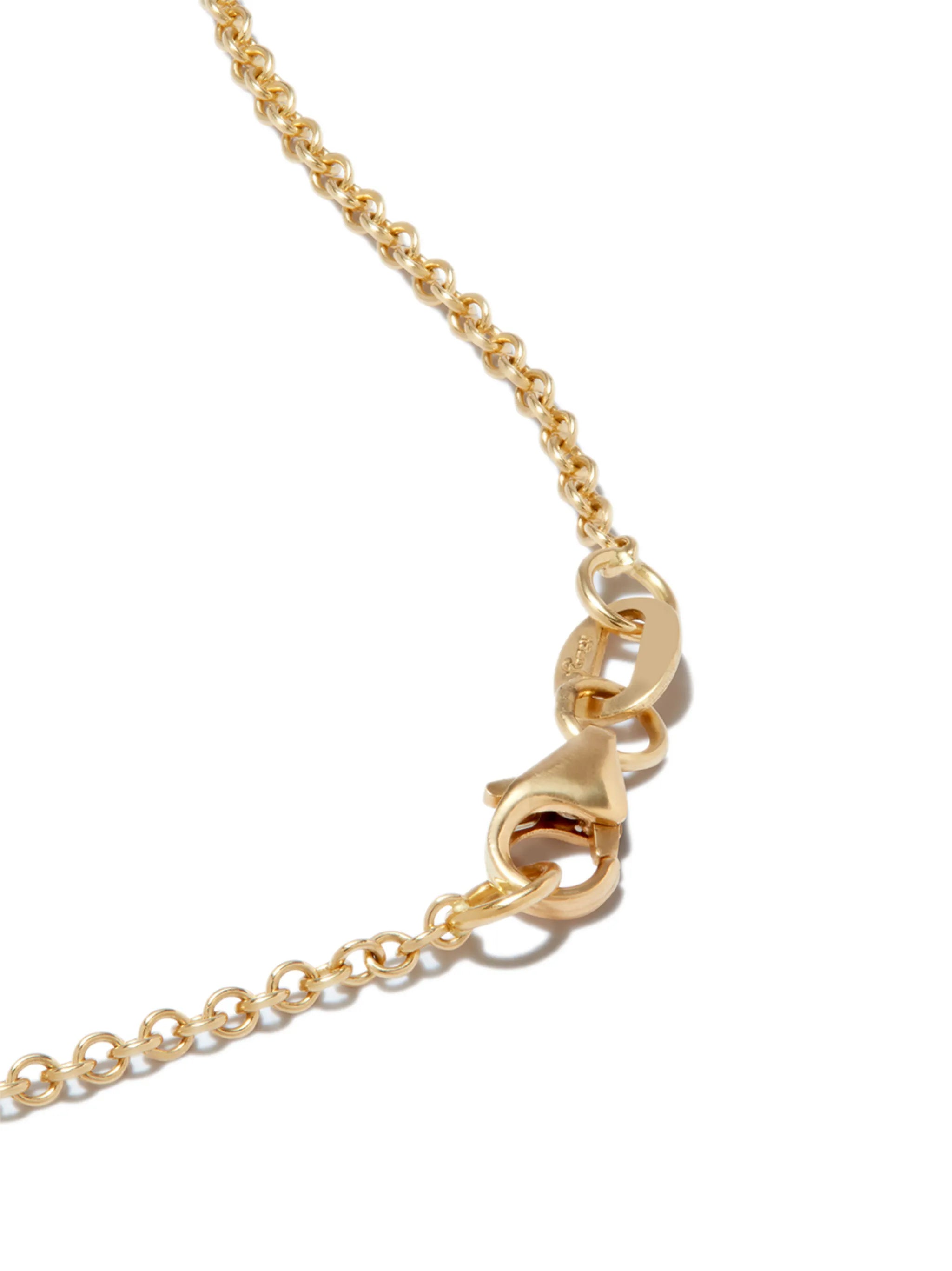 18kt yellow gold diamond necklace