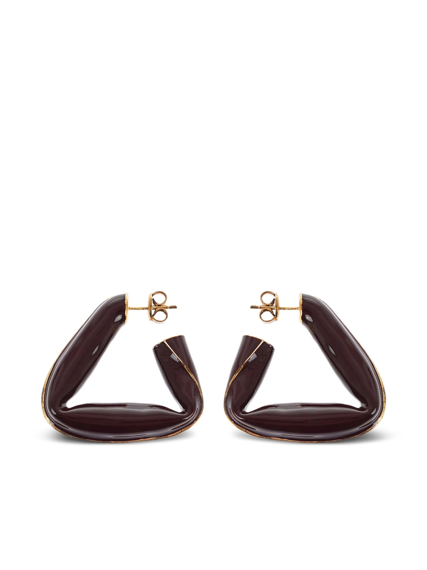 triangle hoop earrings