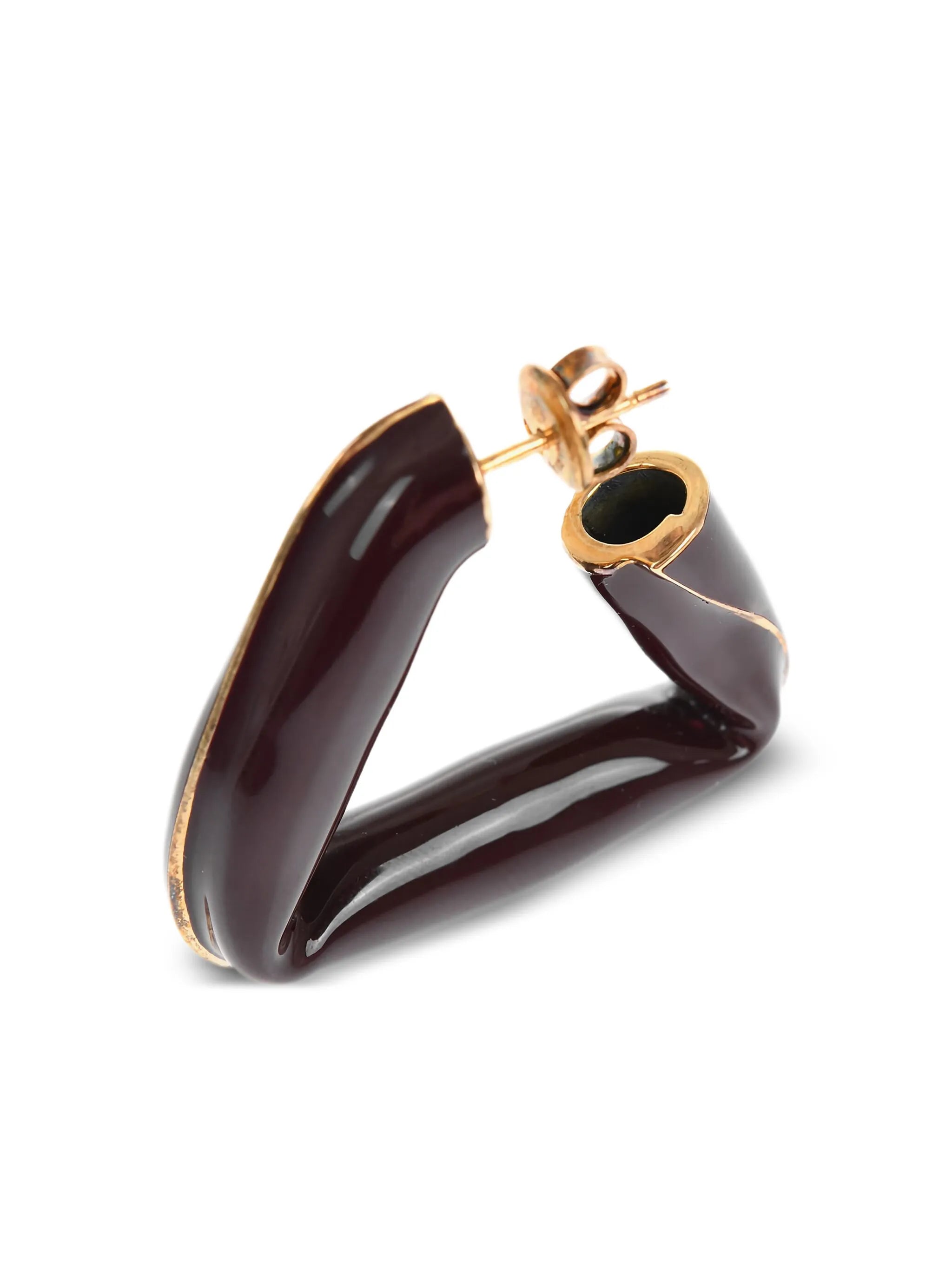 triangle hoop earrings