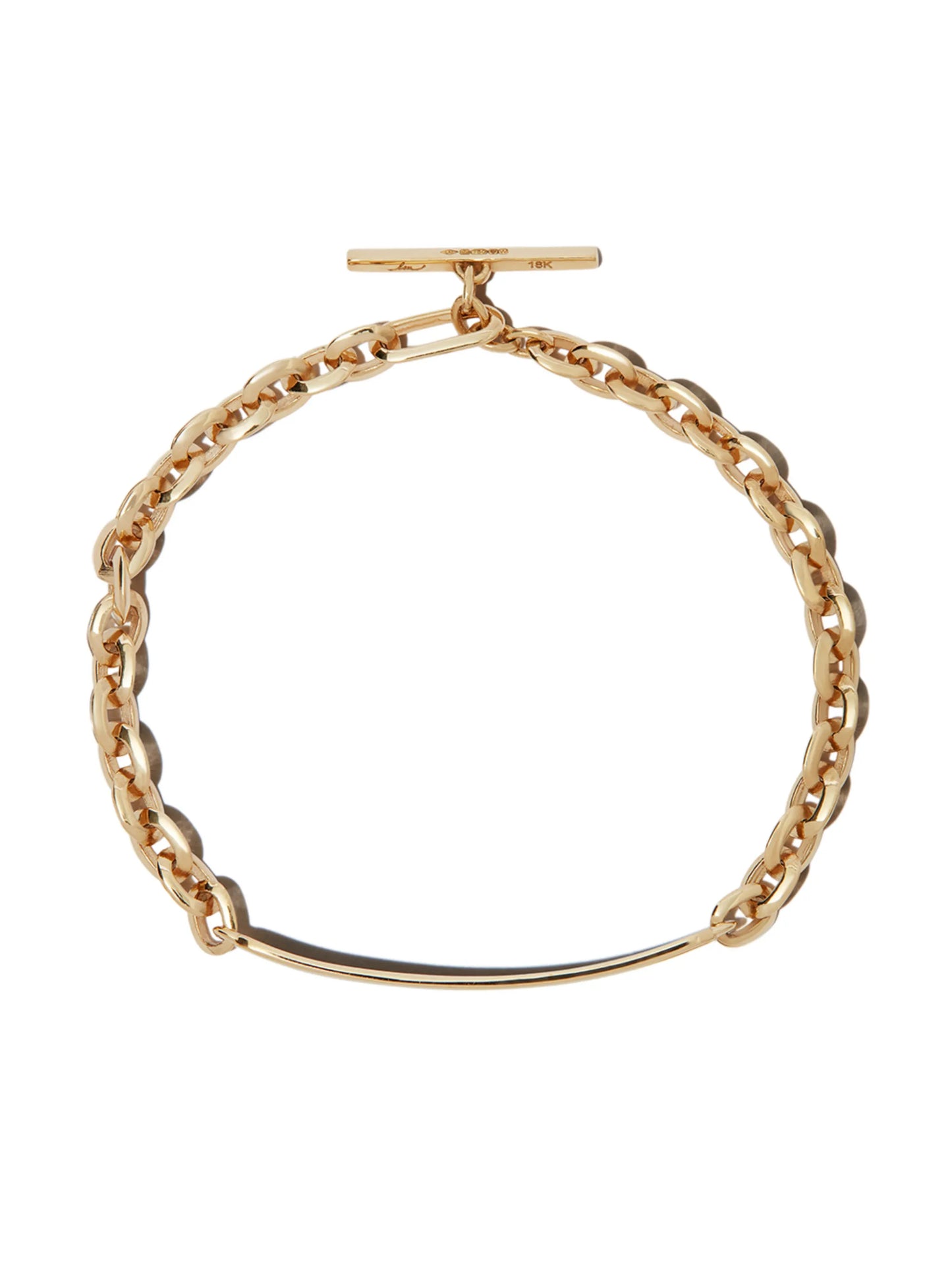 18kt yellow gold Petite ID bracelet