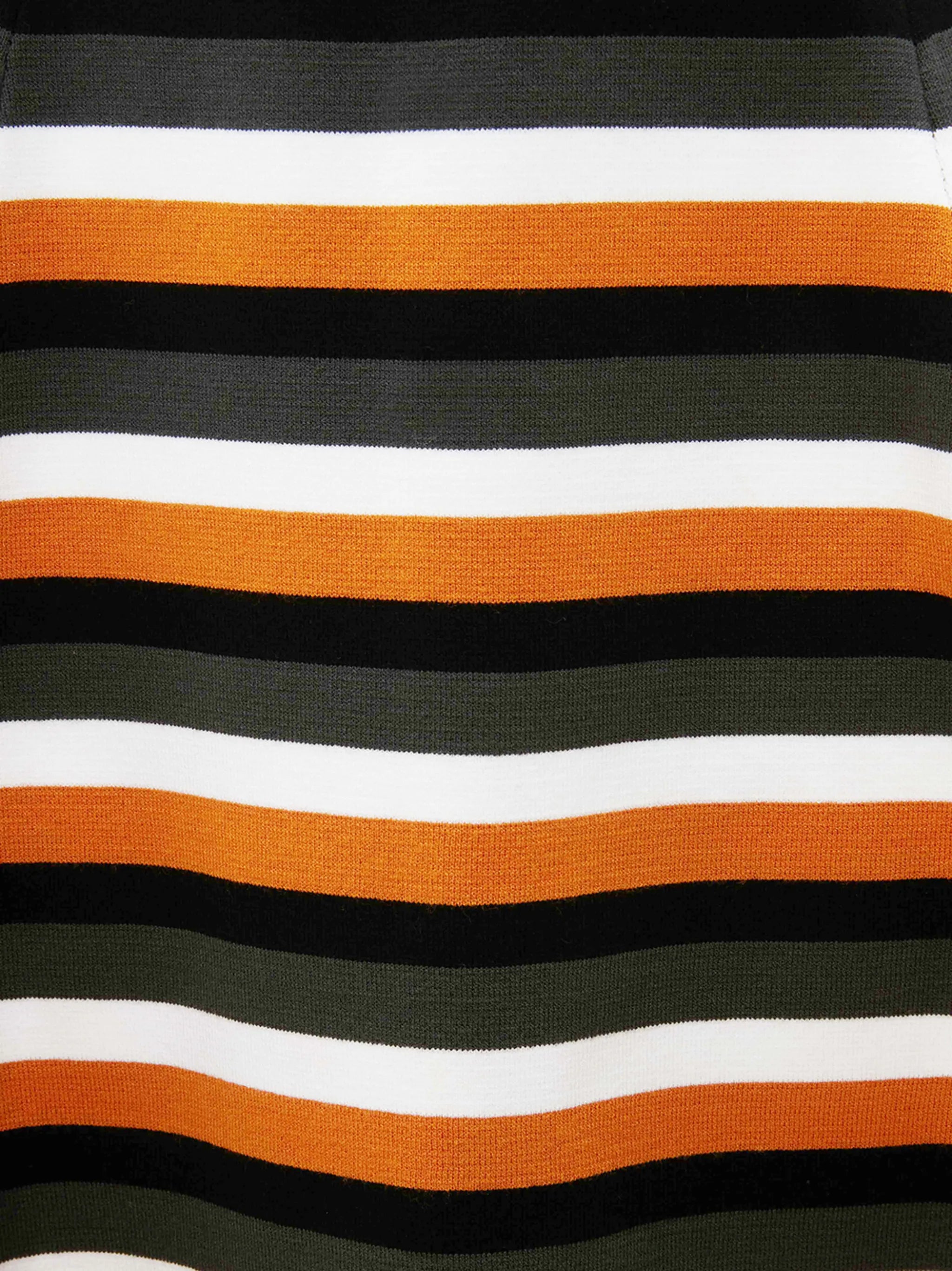 striped flared mini skirt