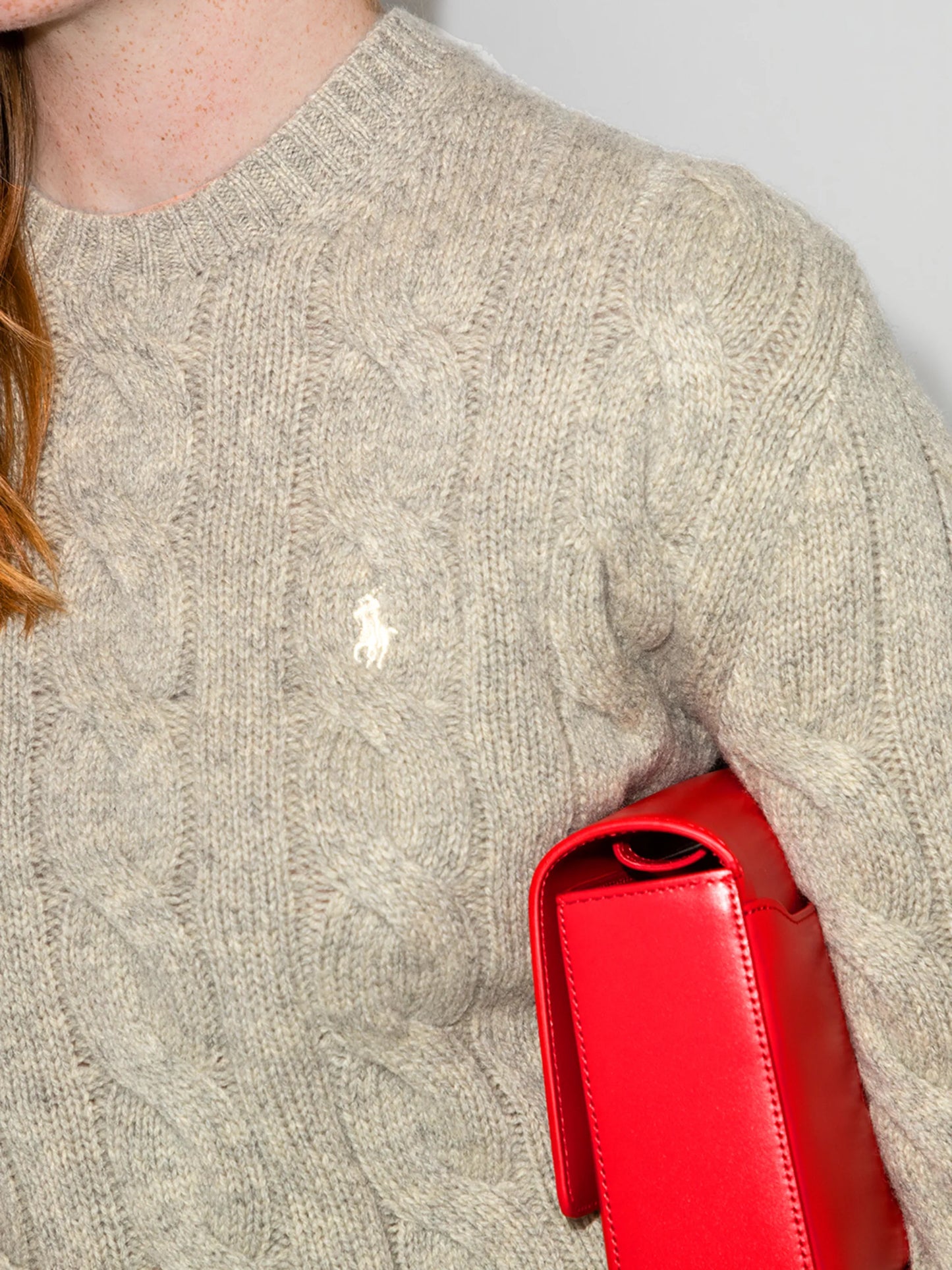 Polo Pony cable-knit jumper