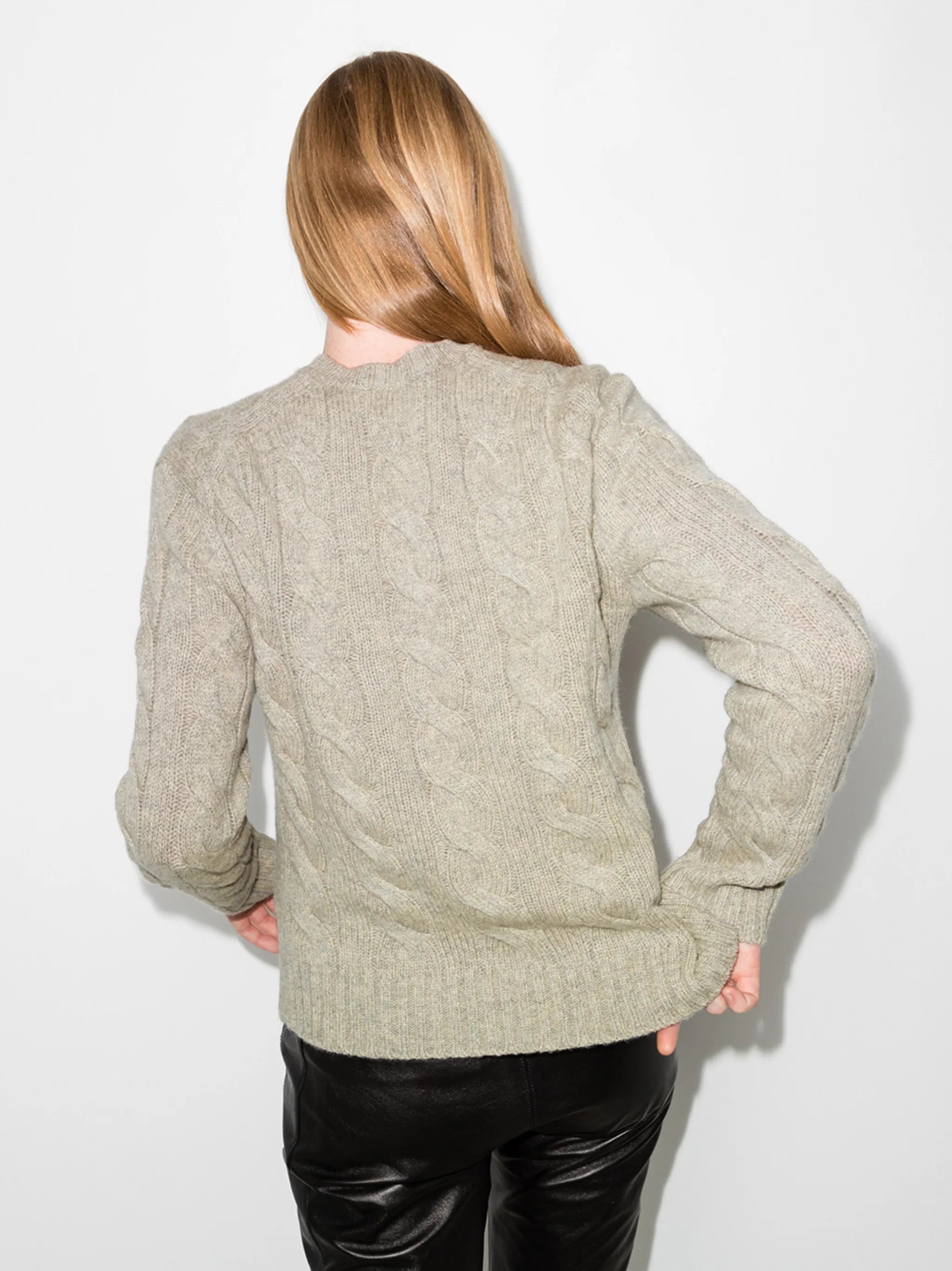 Polo Pony cable-knit jumper