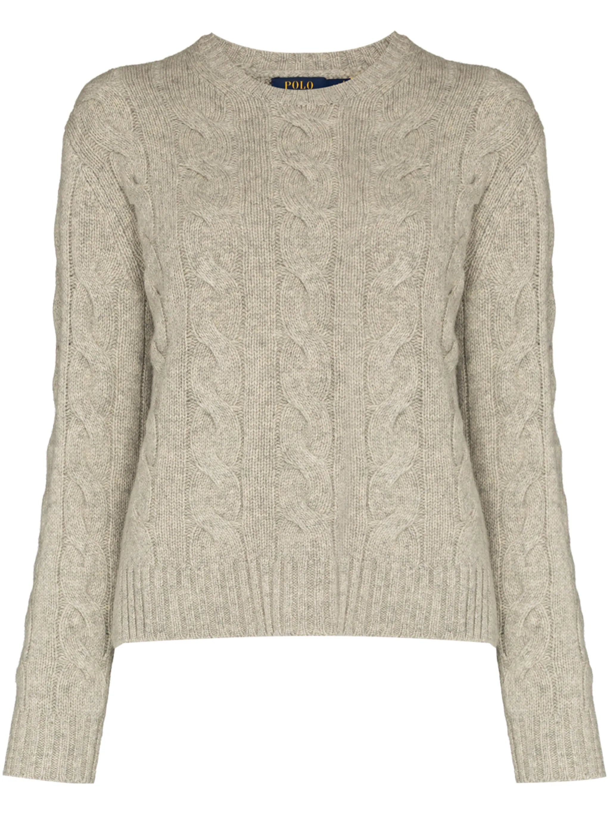 Polo Pony cable-knit jumper