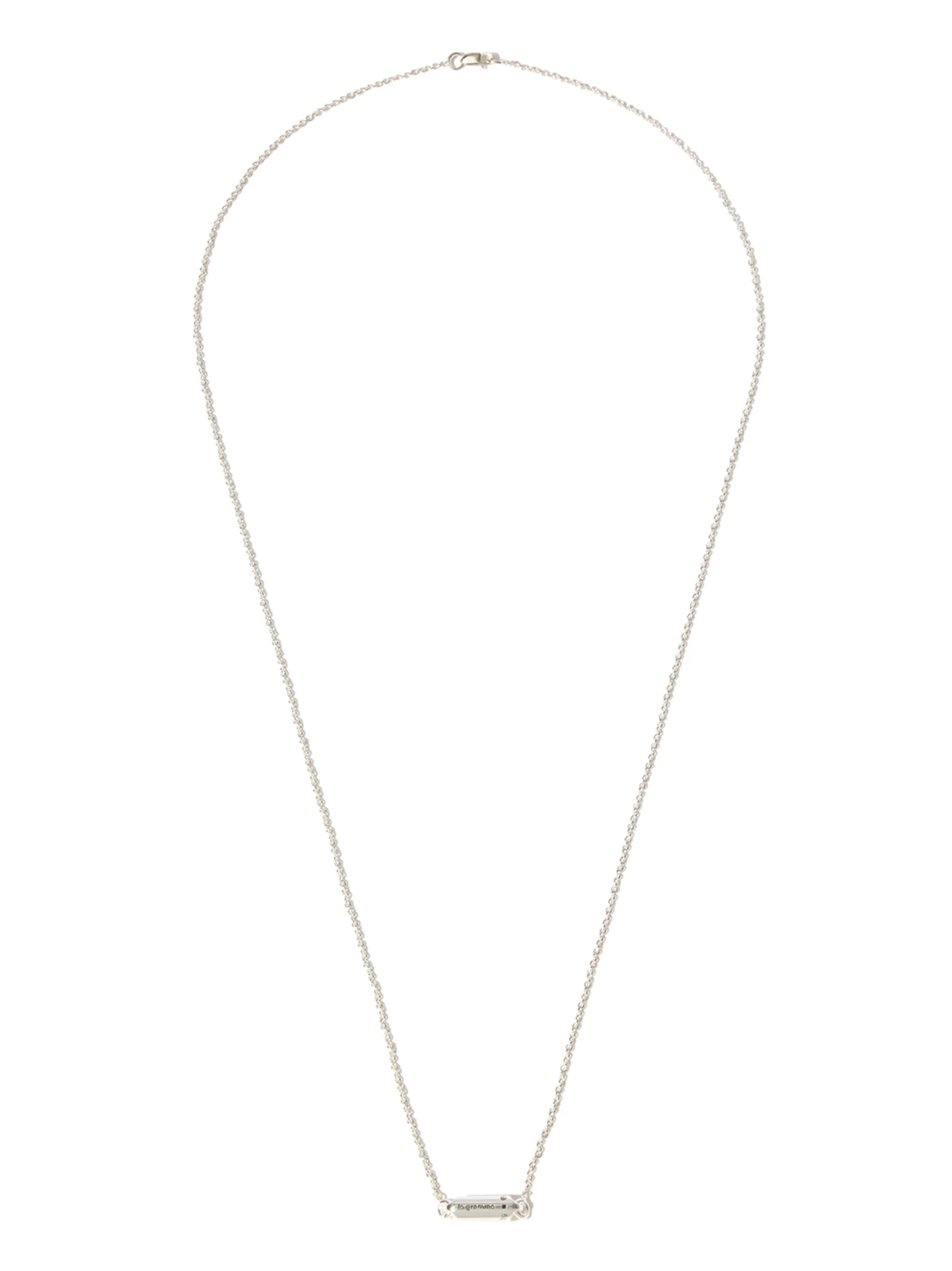 capsule pendant chain necklace