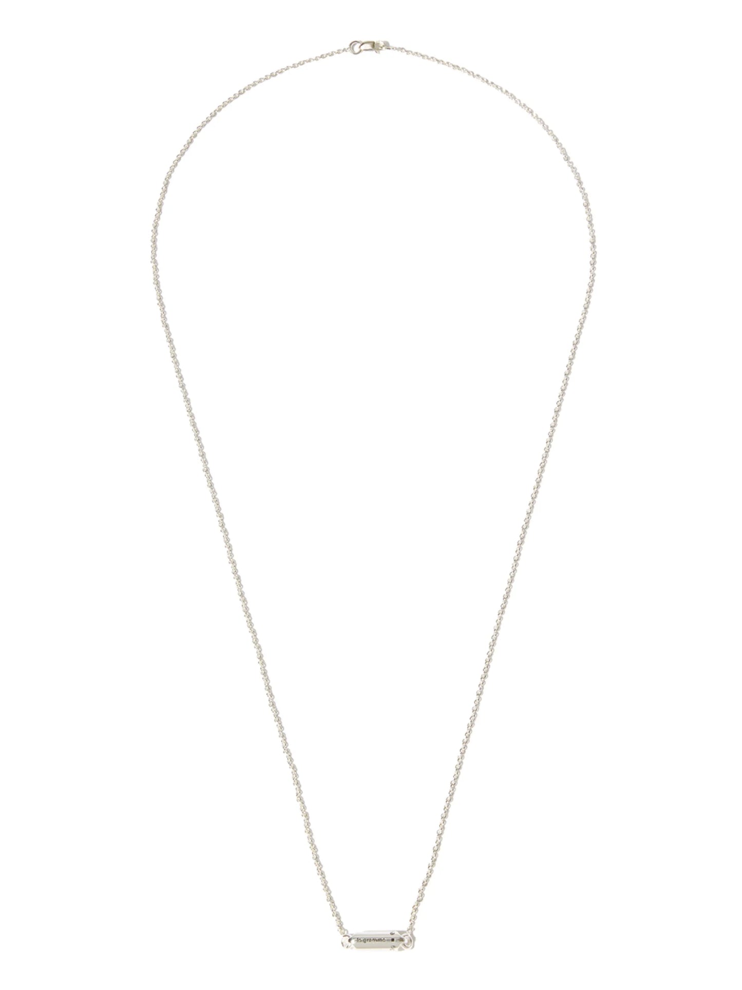 capsule pendant chain necklace