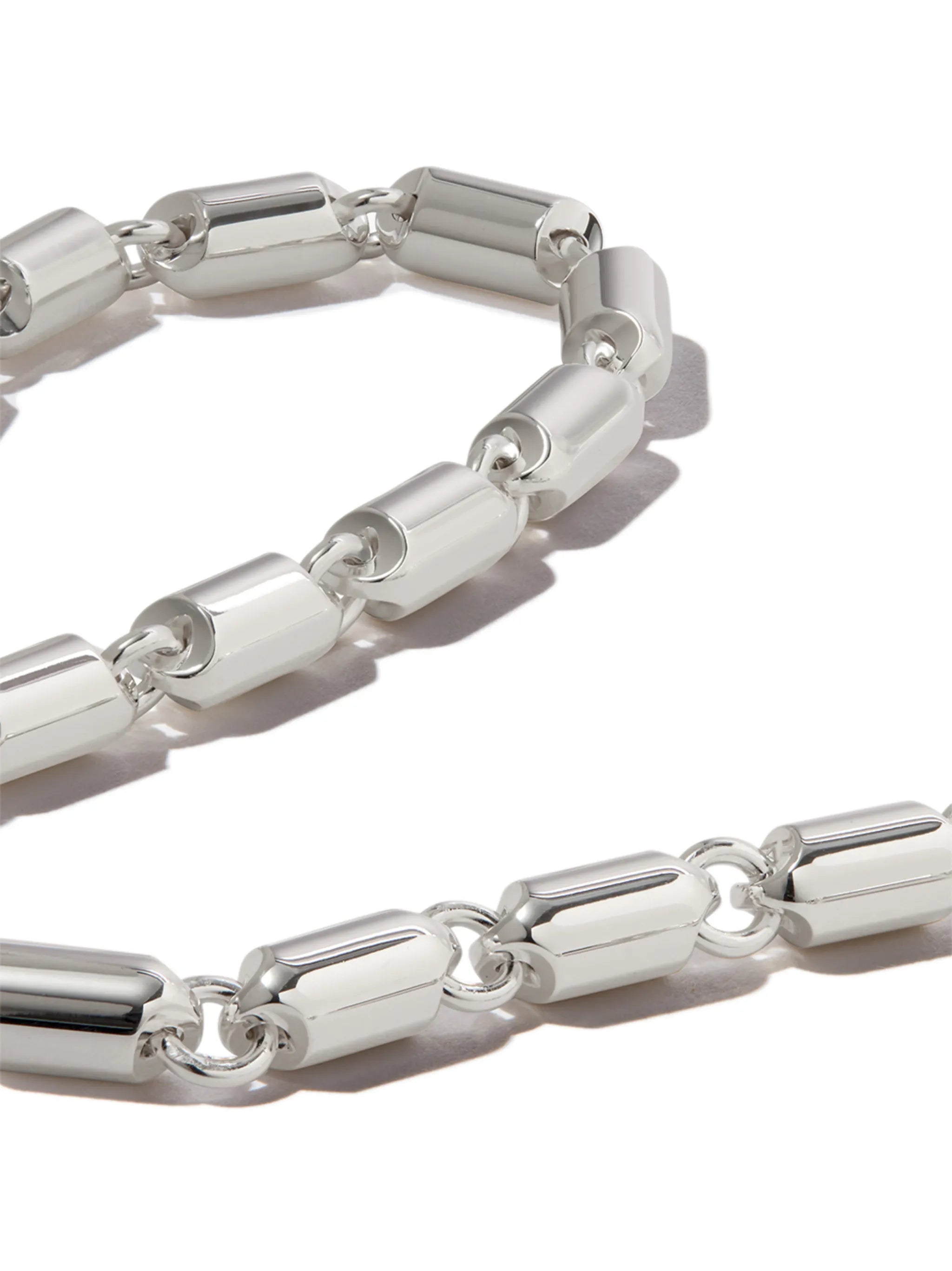 77g polished capsule necklace