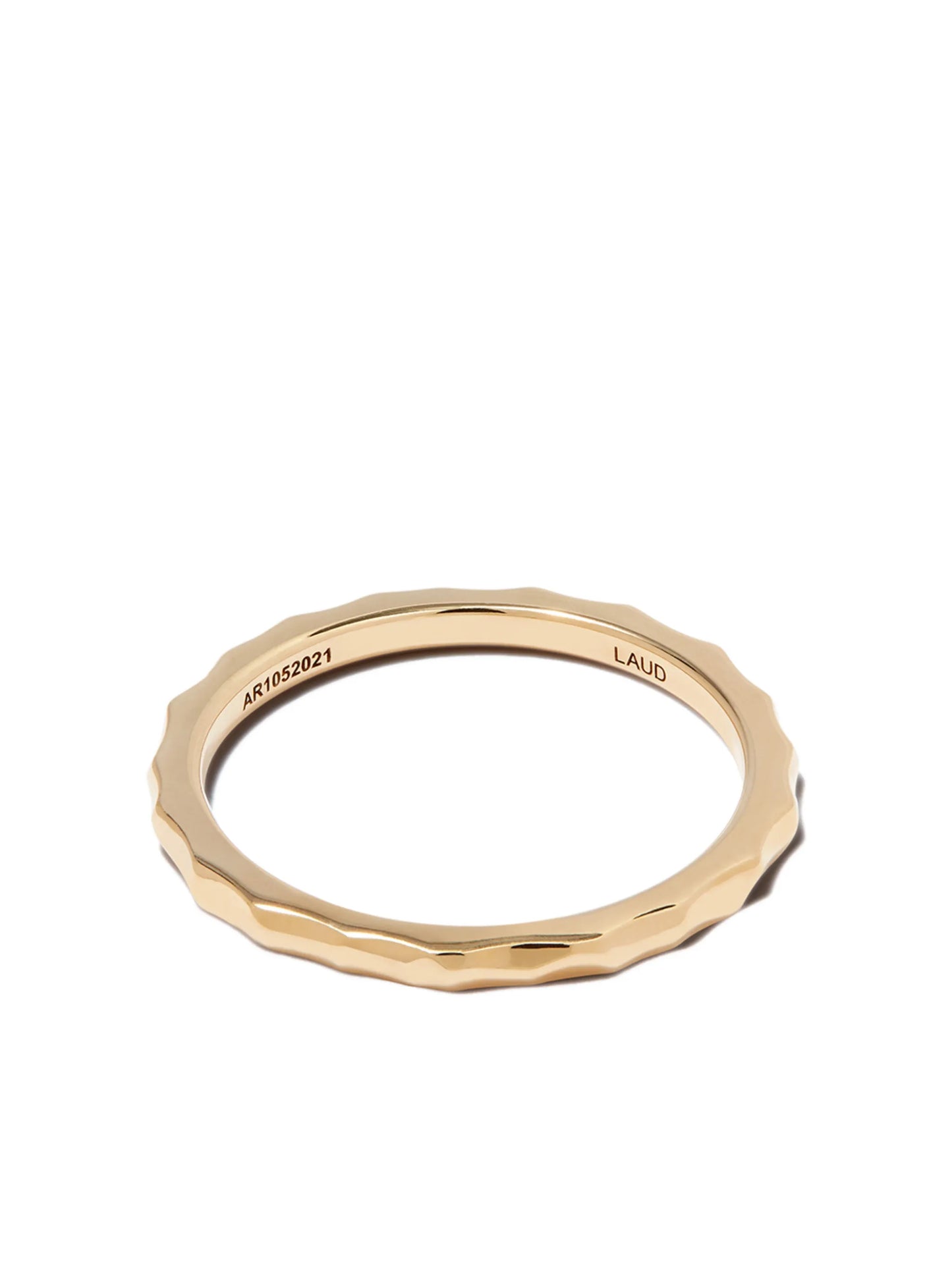 18kt yellow gold Aspect thin-band ring