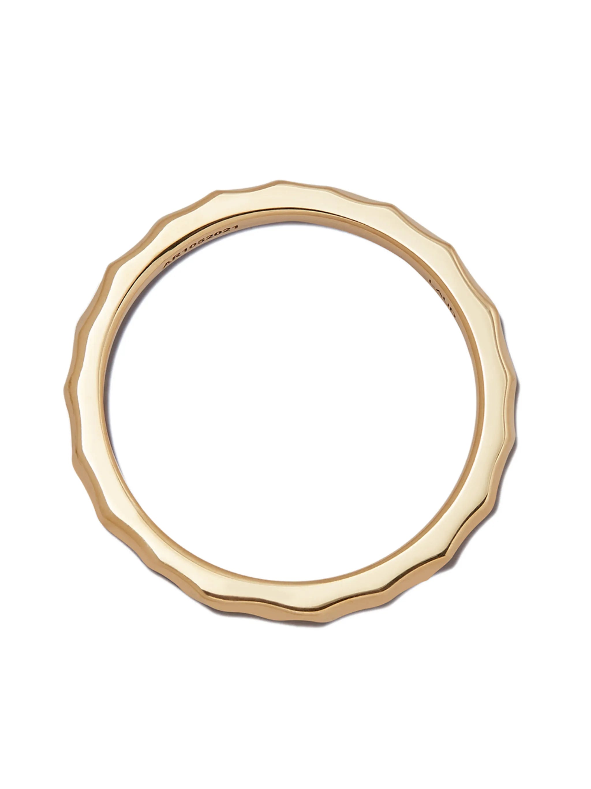 18kt yellow gold Aspect thin-band ring