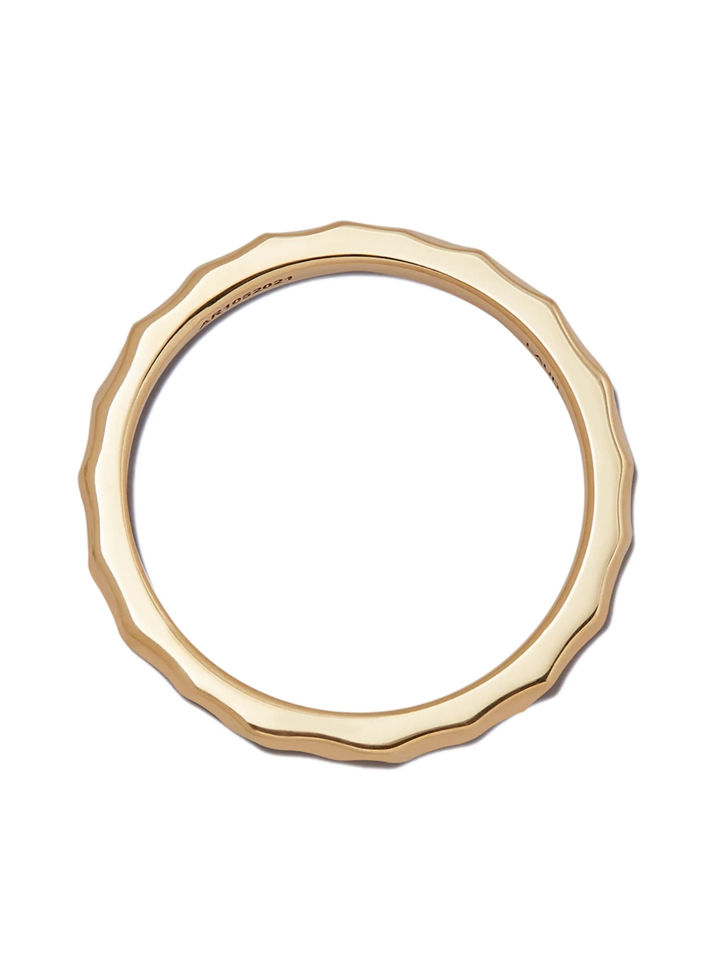 18kt yellow gold Aspect thin-band ring