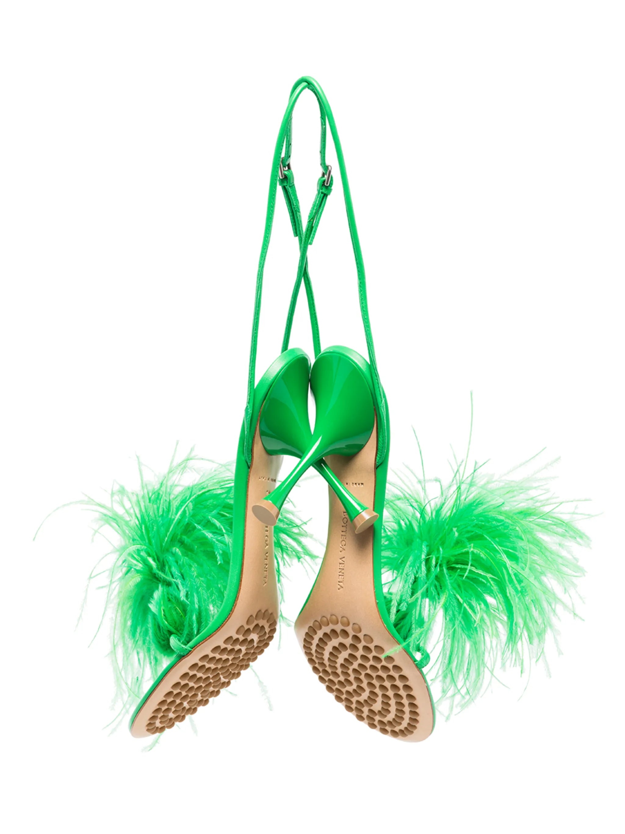Feather dot sandals