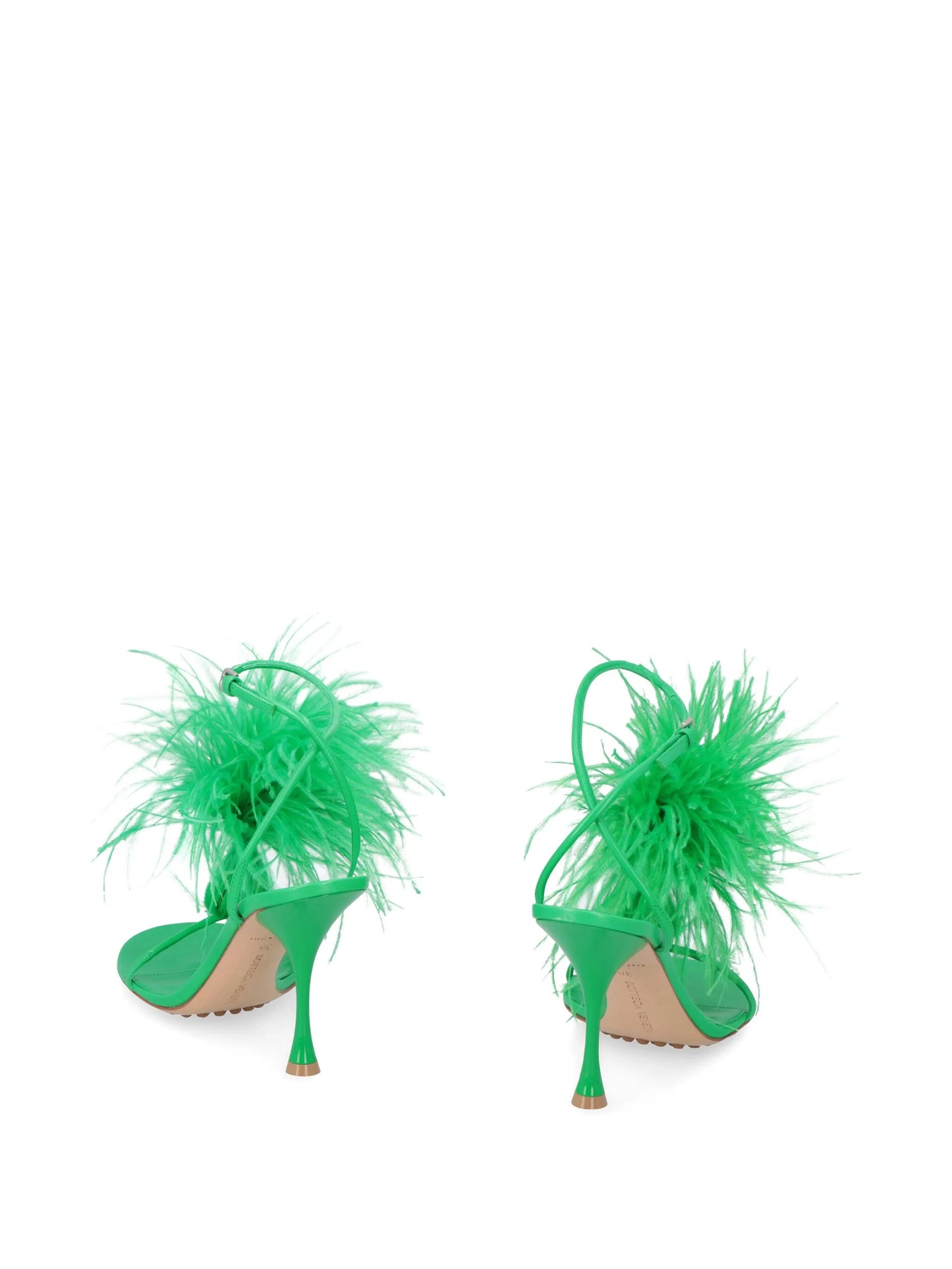 Feather dot sandals