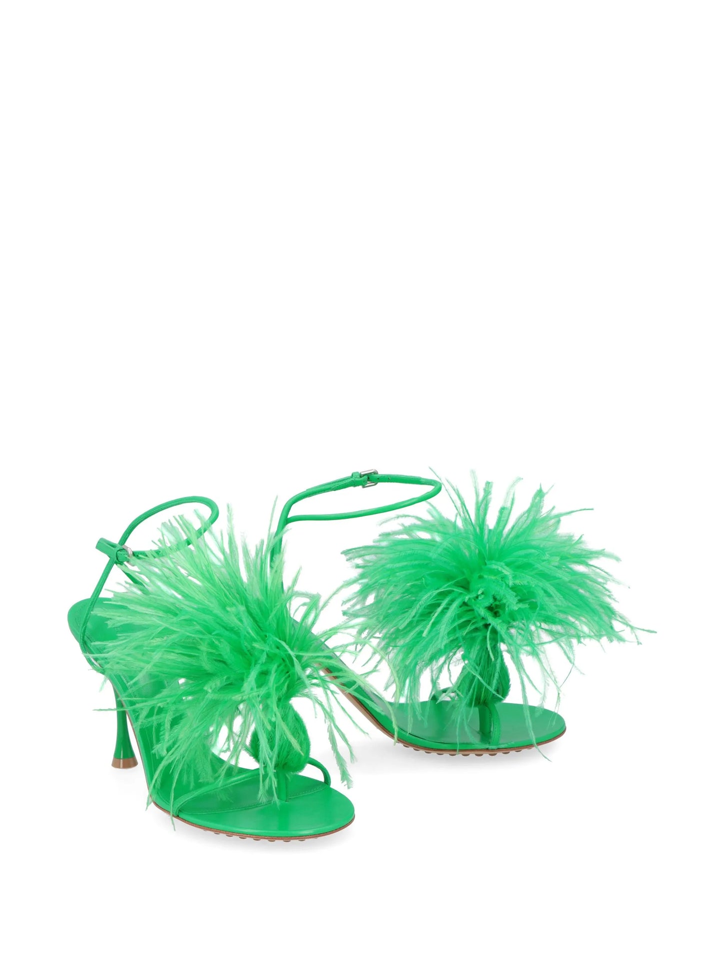 Feather dot sandals