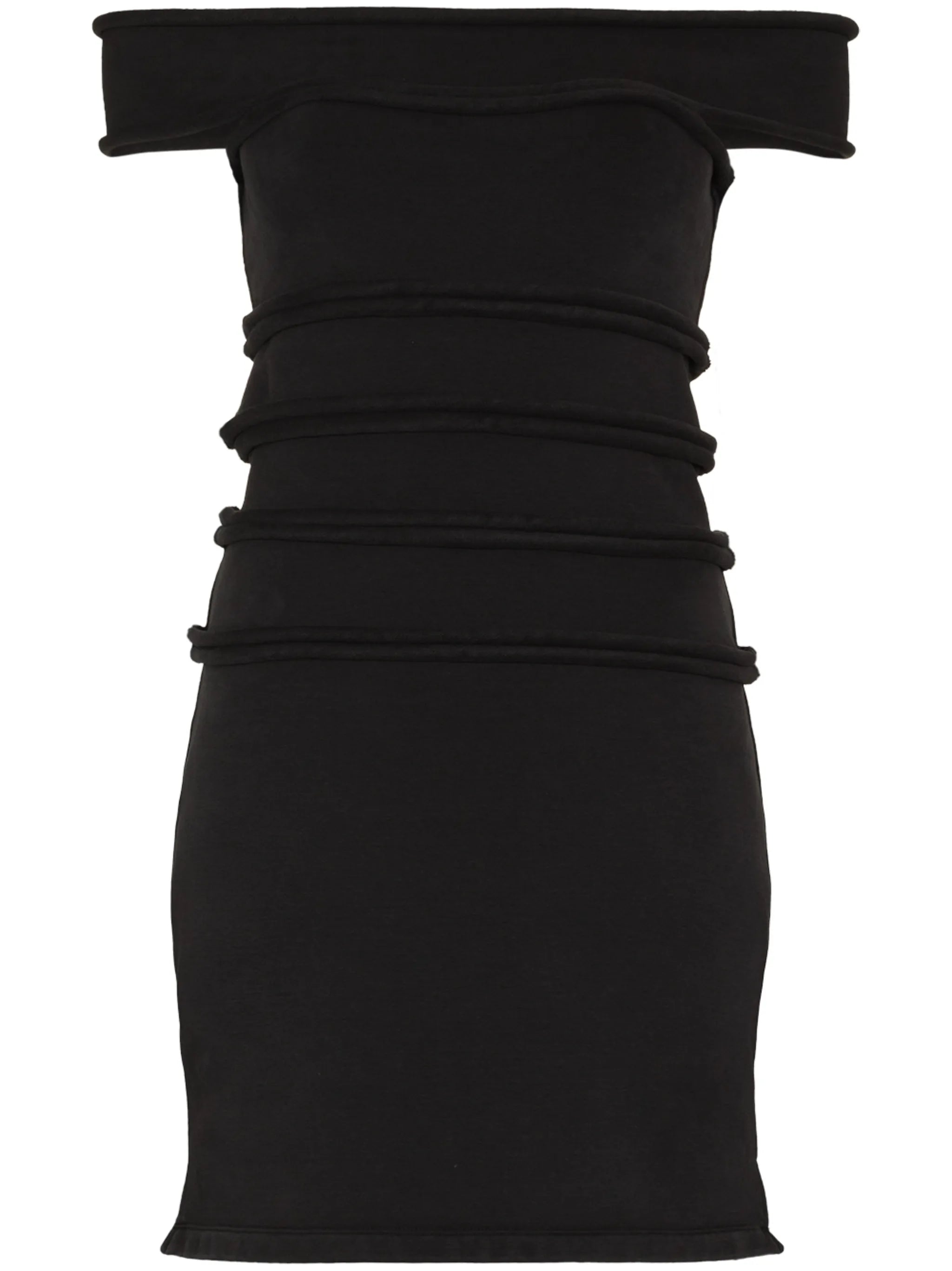 cut-out off-shoulder minidress
