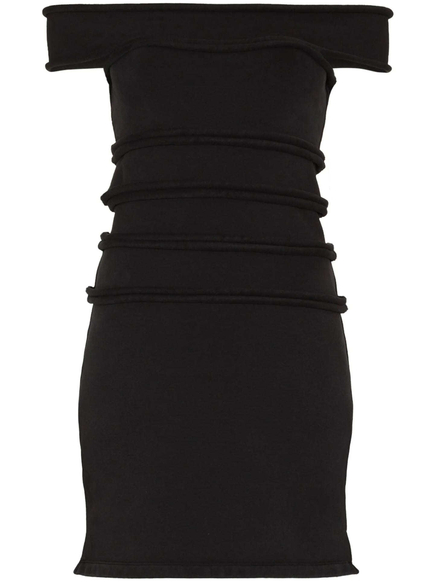 cut-out off-shoulder minidress