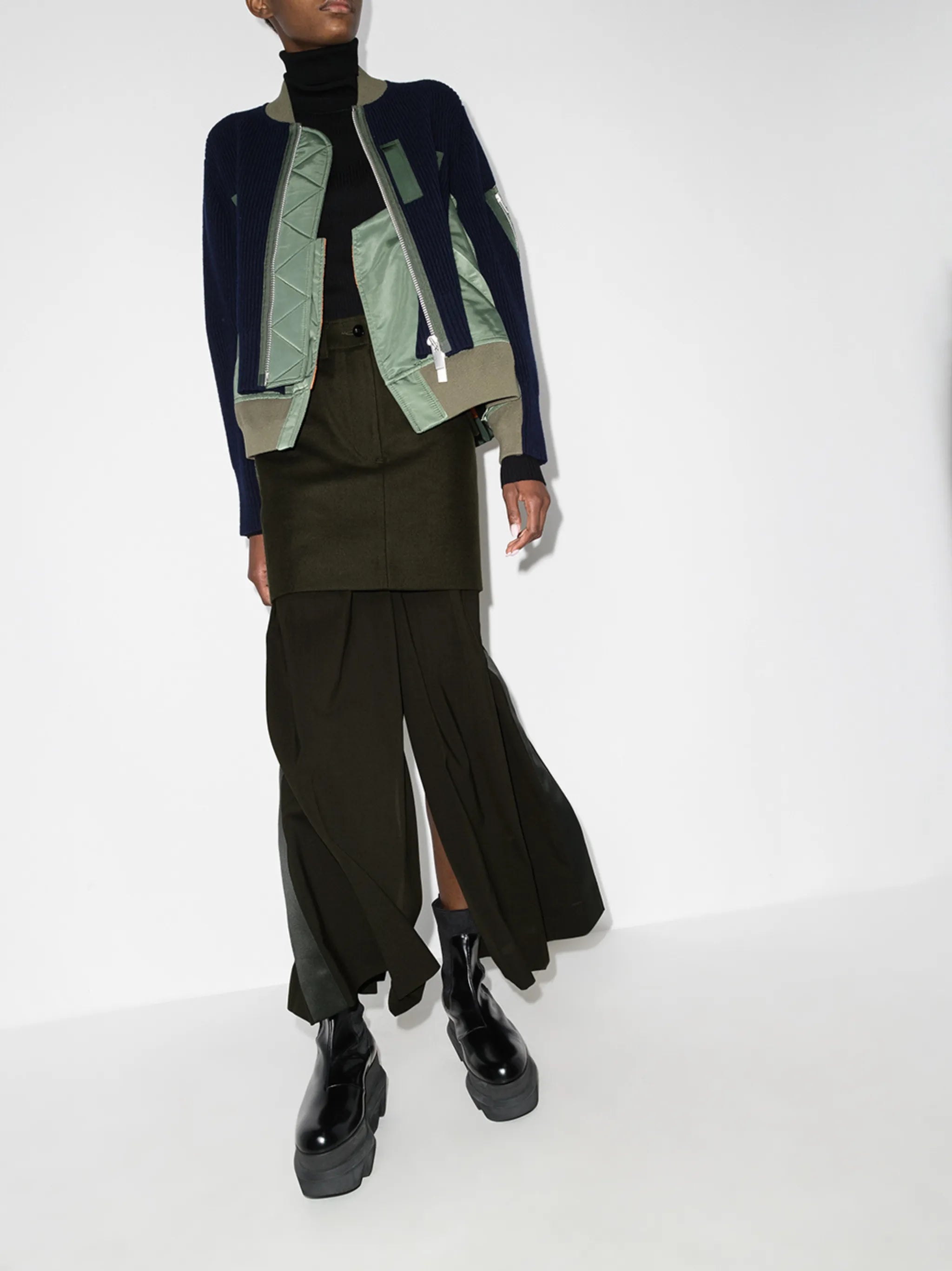 layered maxi skirt