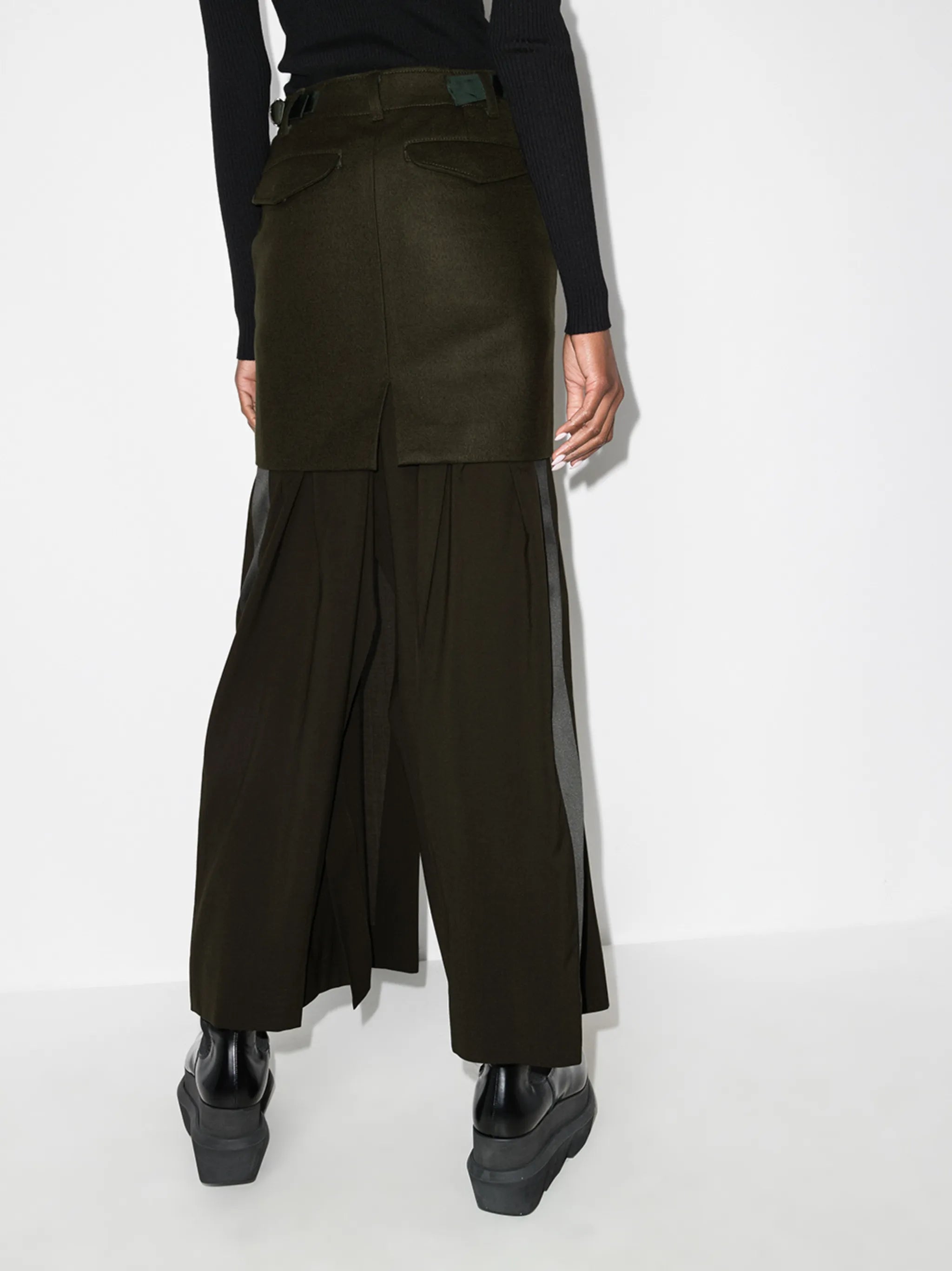 layered maxi skirt