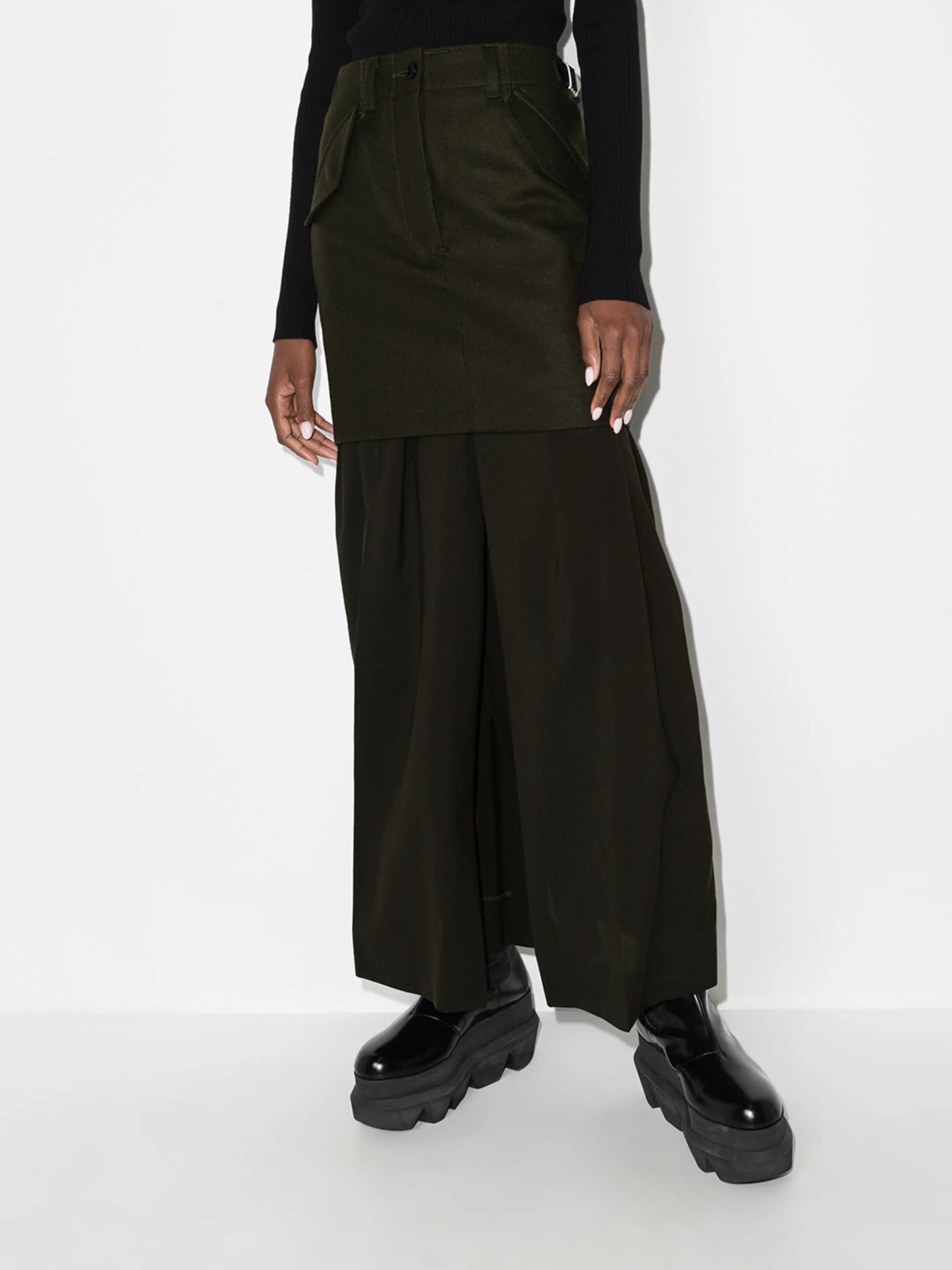 layered maxi skirt