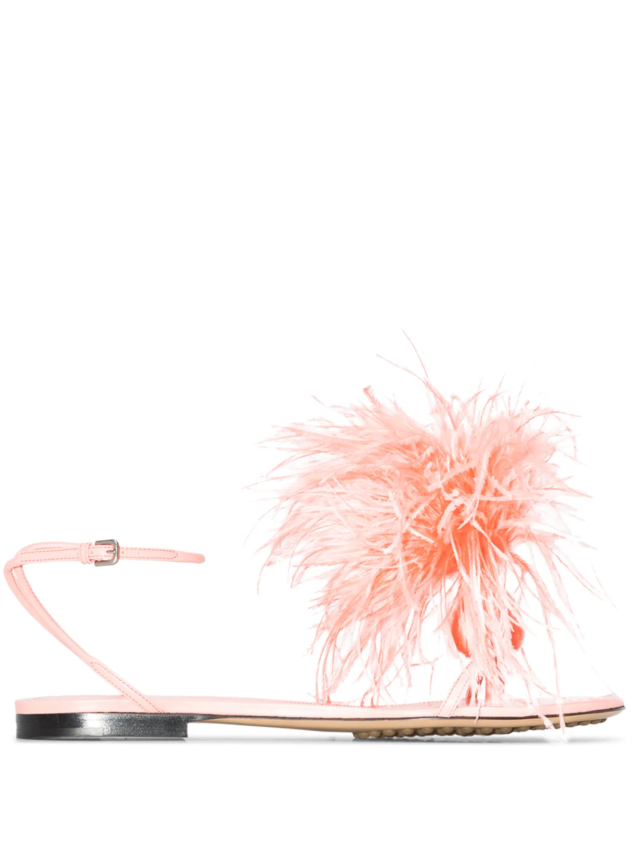 Feather Dot flat sandals