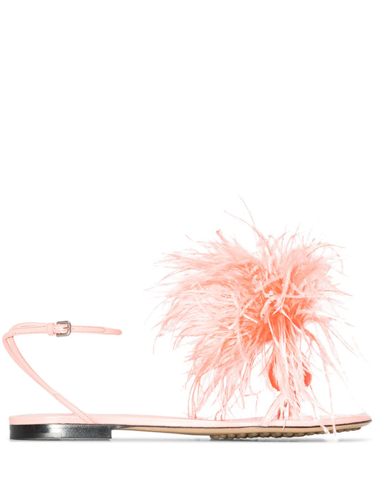 Feather Dot flat sandals