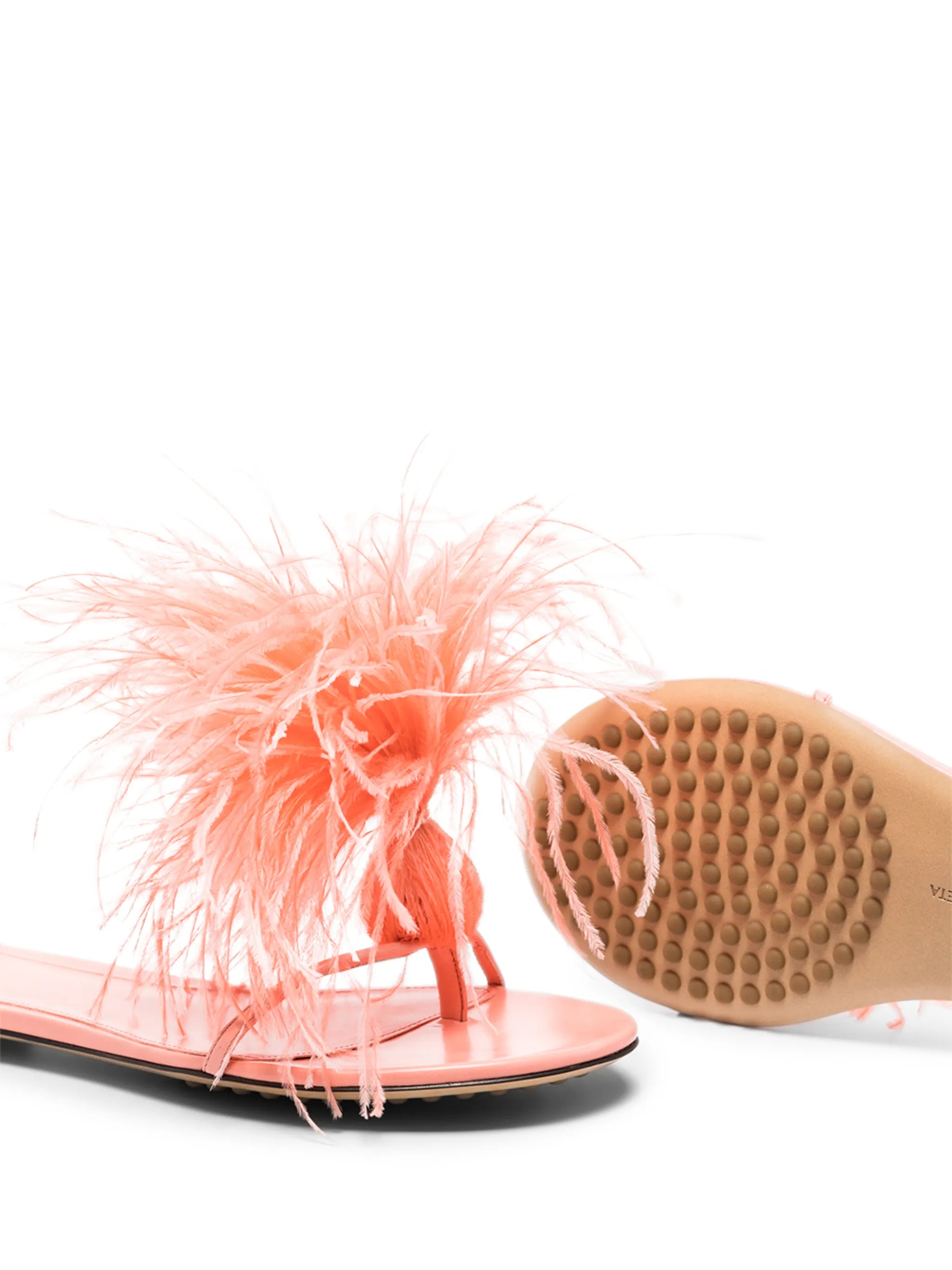 Feather Dot flat sandals