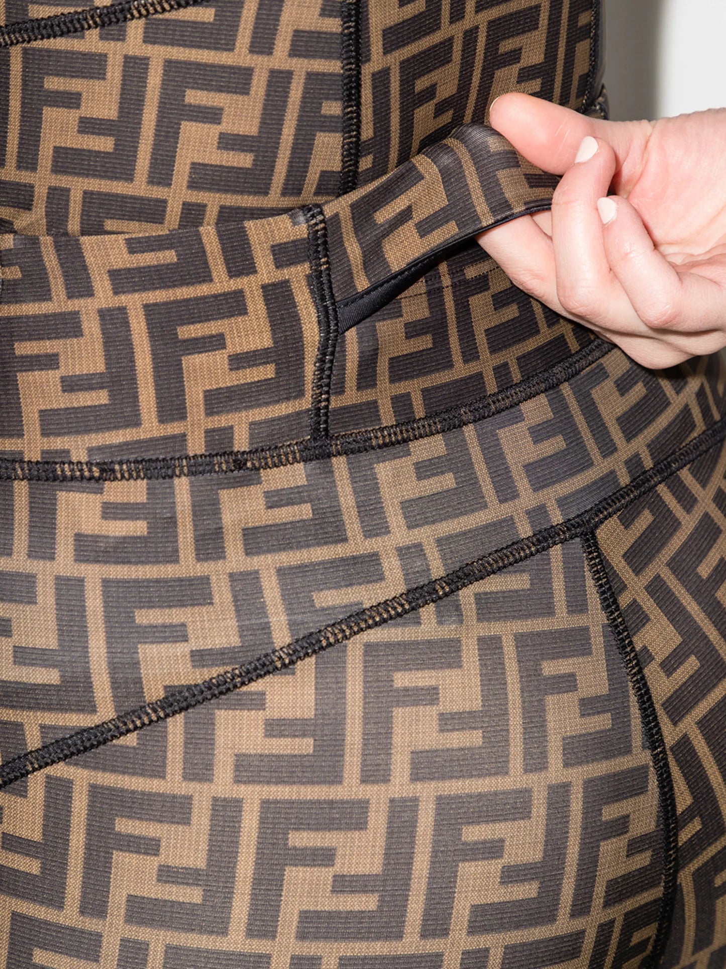 FF-logo high-rise performance leggings