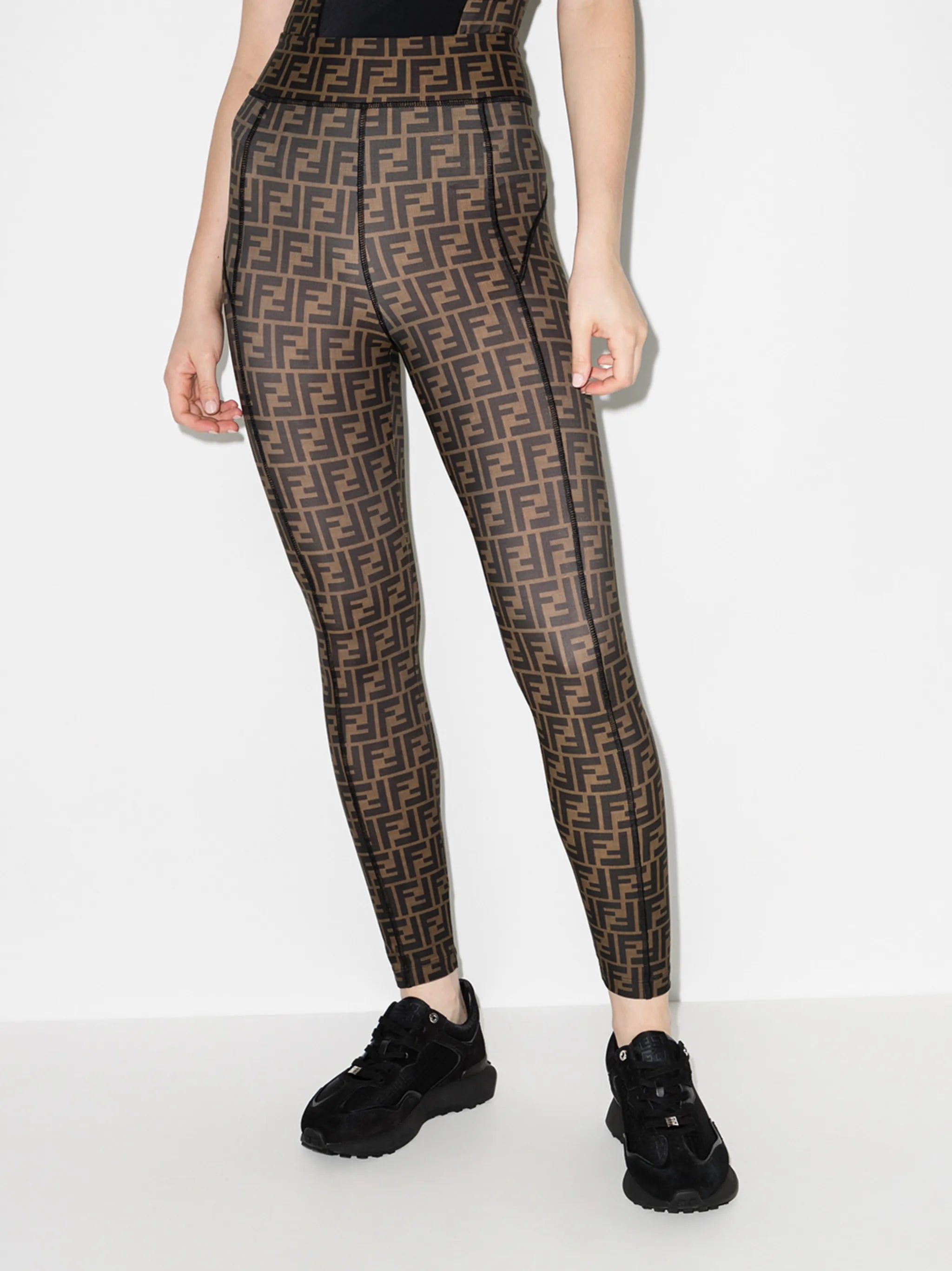 FF-logo high-rise performance leggings