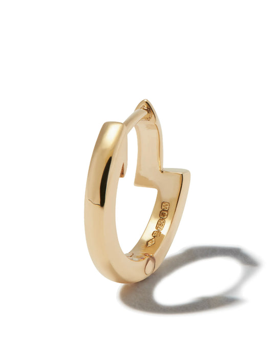 18kt yellow gold Interrupted huggy single earring