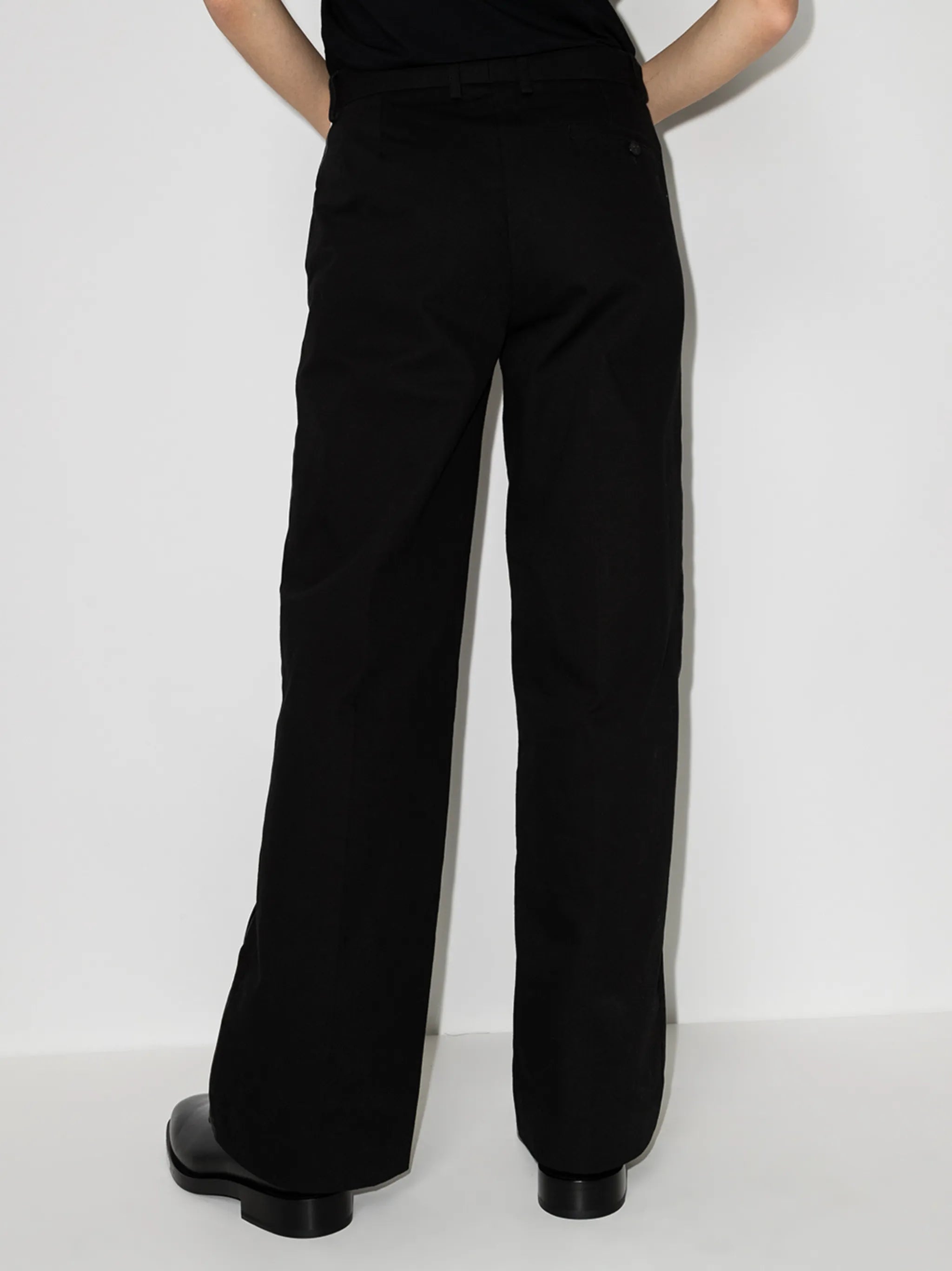 Rental logo-patch flared trousers