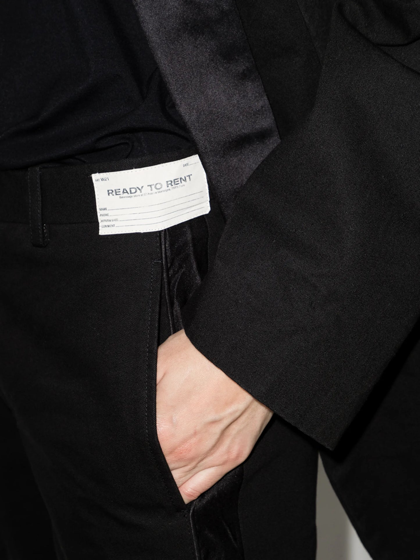 Rental logo-patch flared trousers