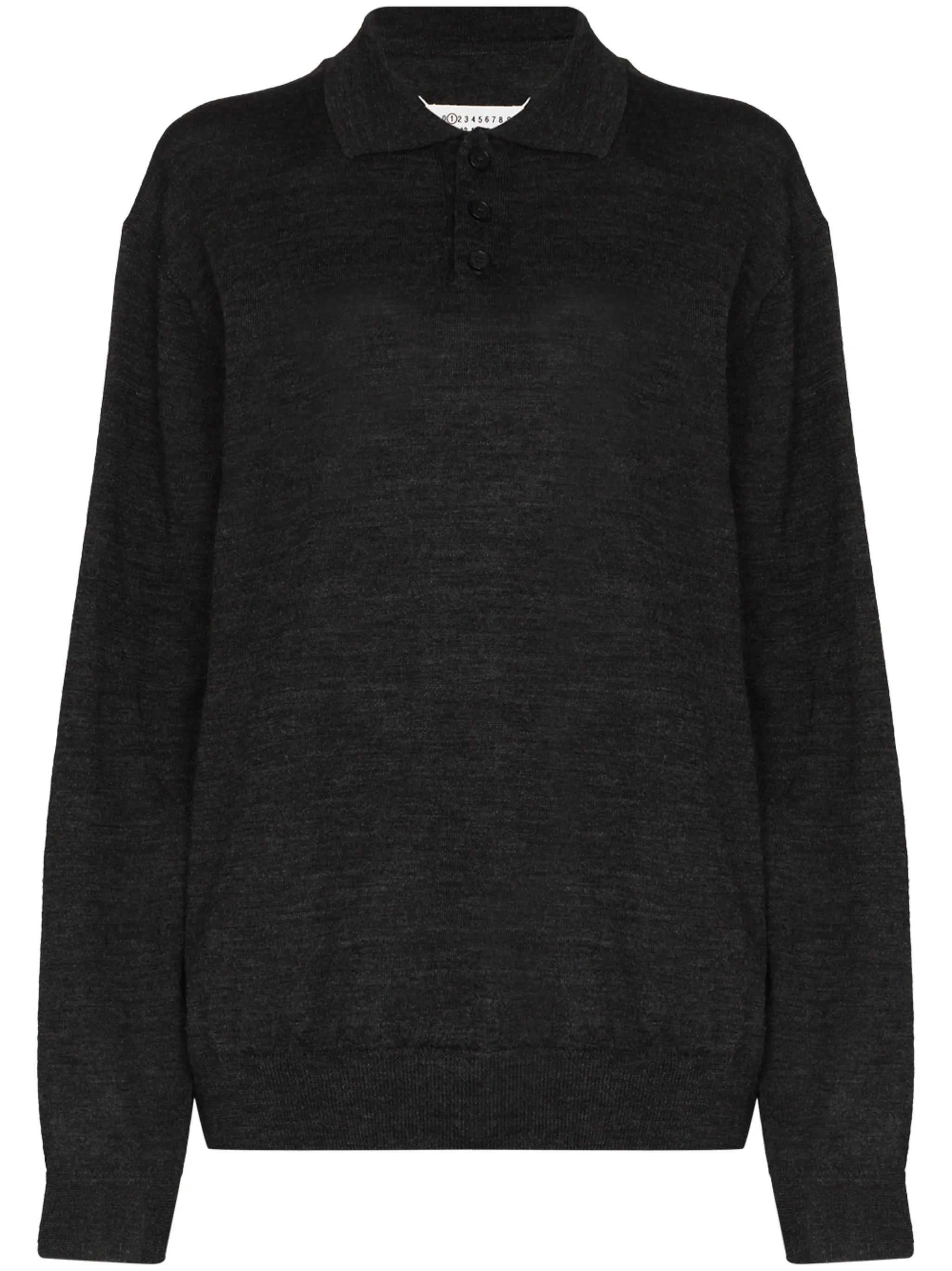 elbow-patch polo jumper