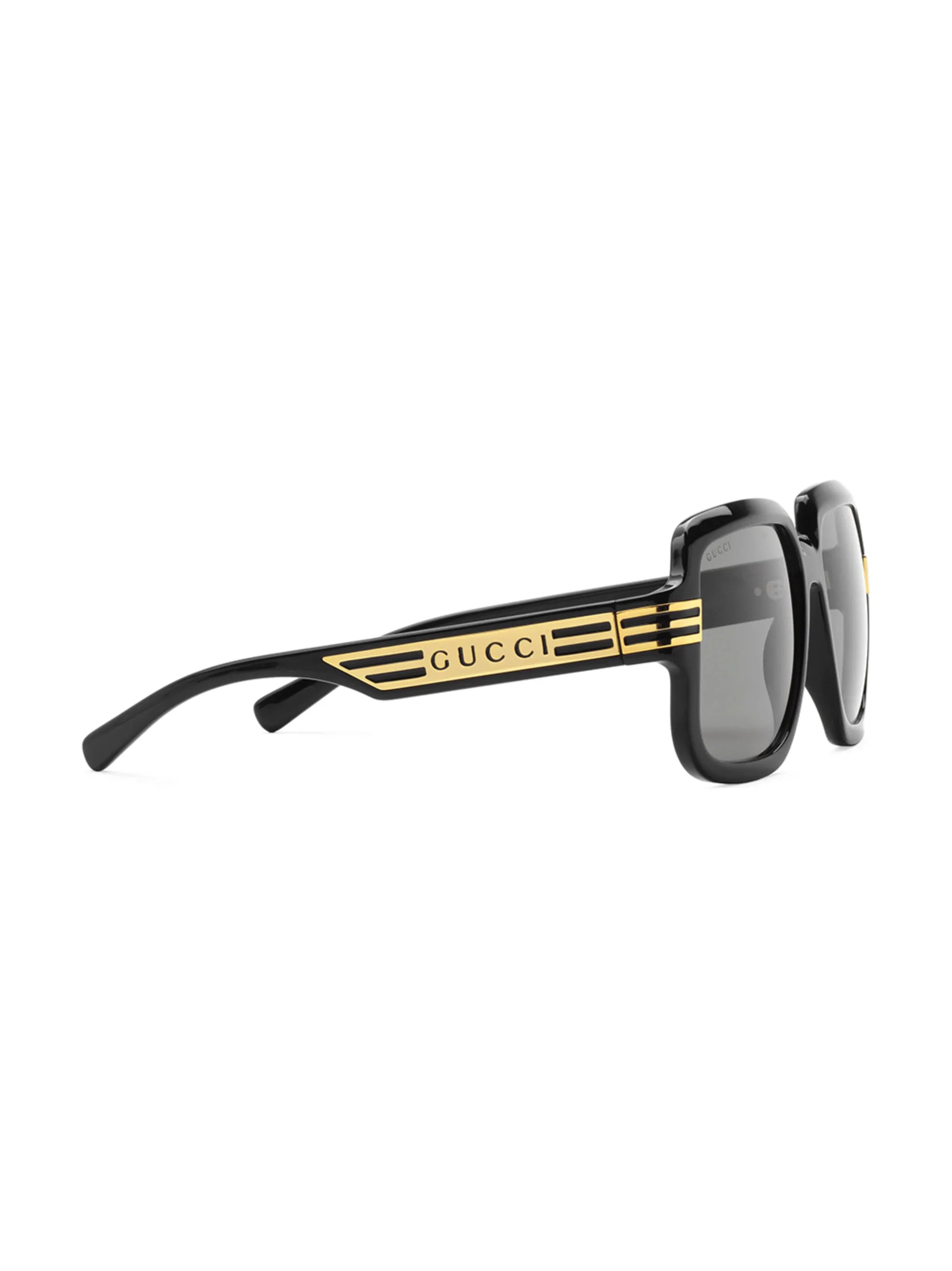 logo print oversized-frame sunglasses