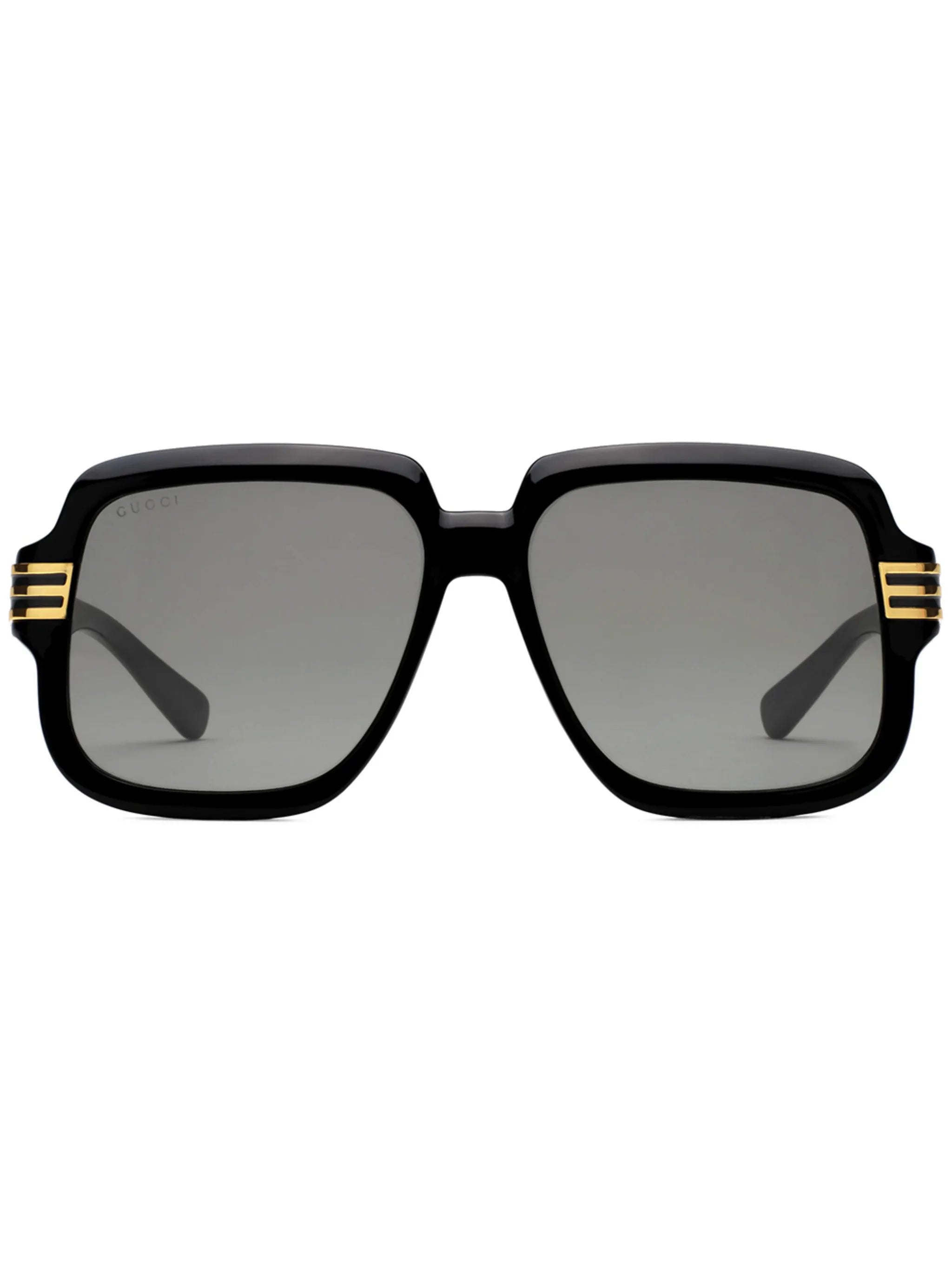 logo print oversized-frame sunglasses
