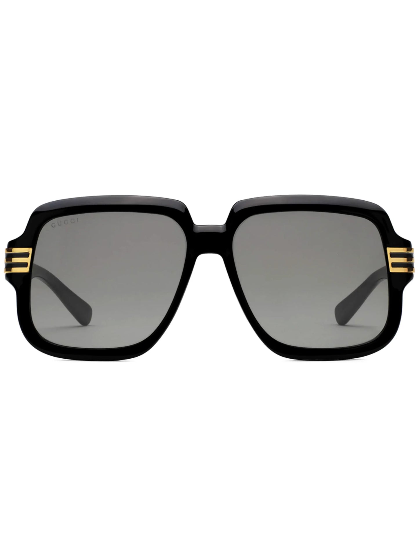 logo print oversized-frame sunglasses