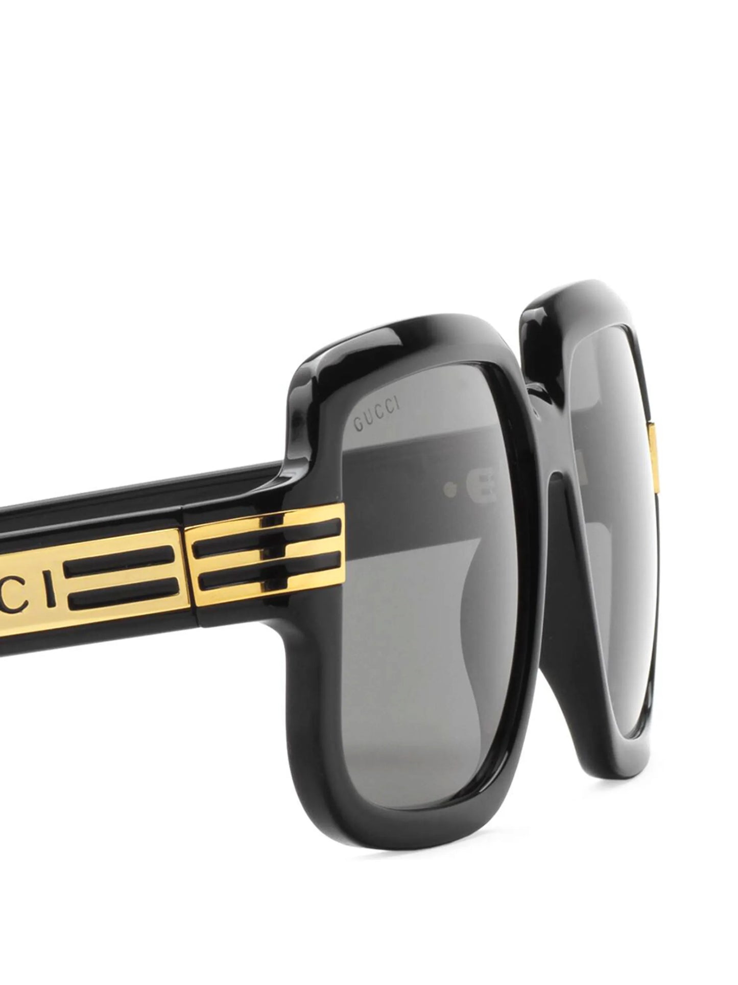 logo print oversized-frame sunglasses