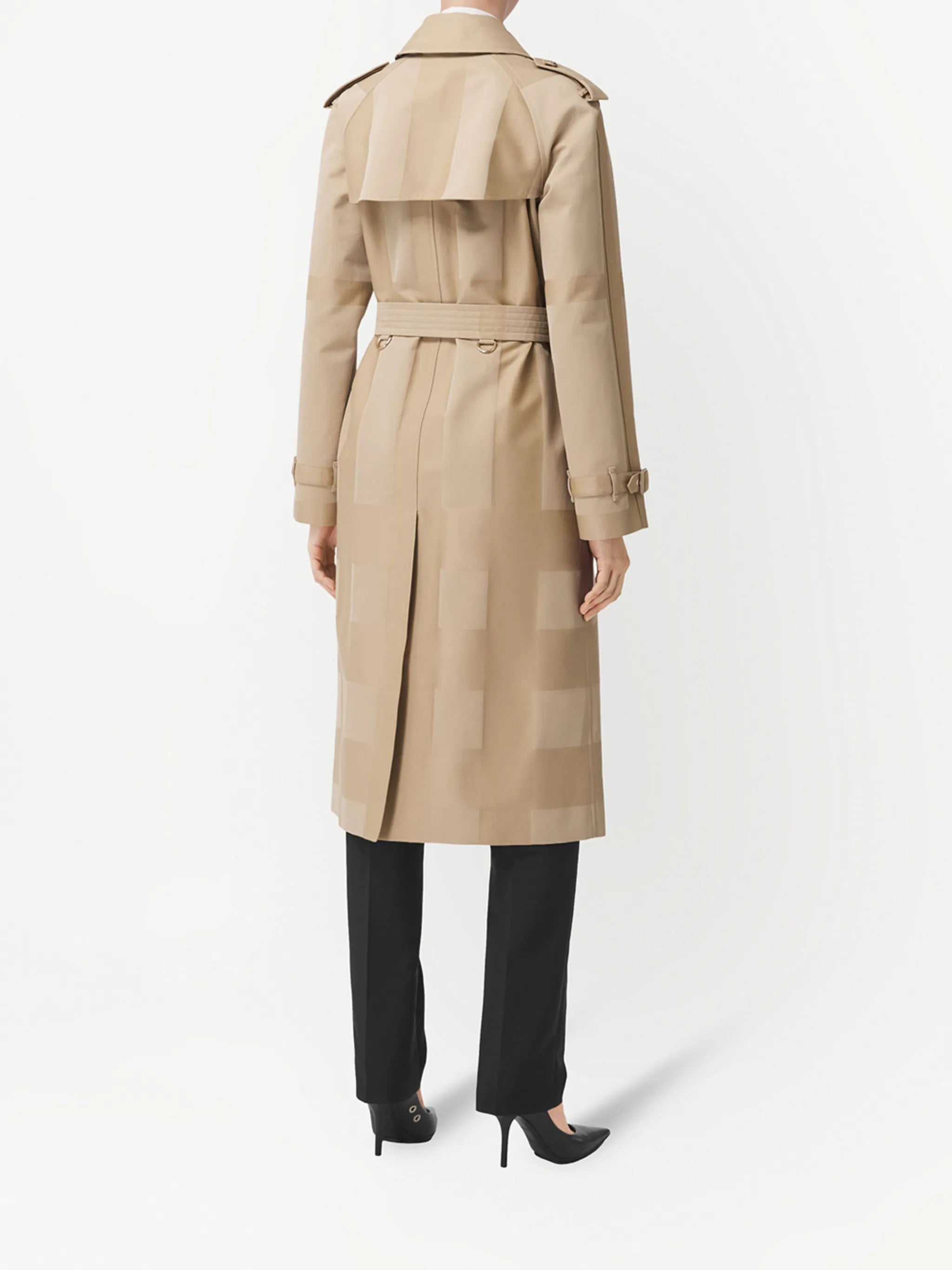 Waterloo checked trench coat