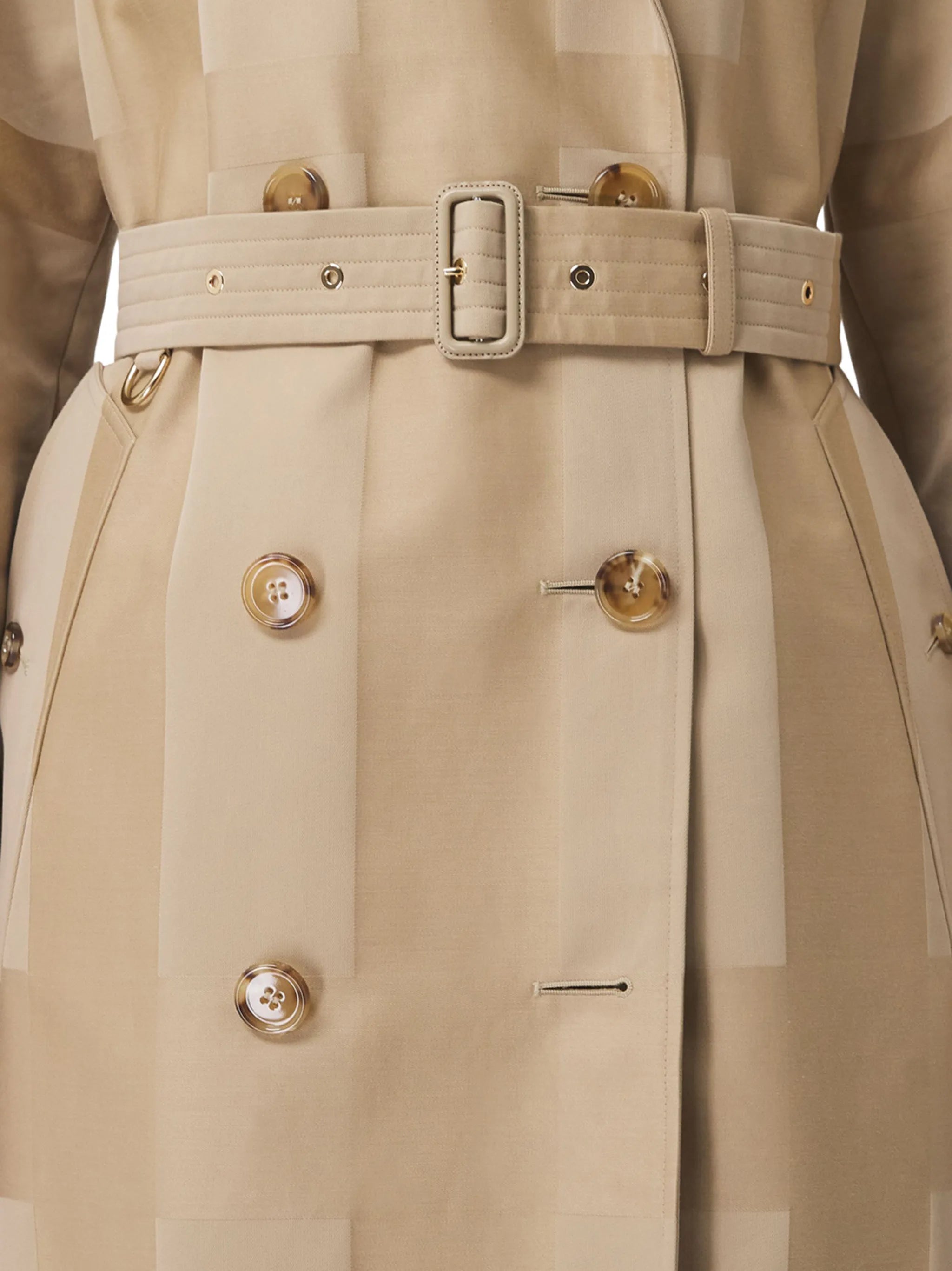 Waterloo checked trench coat