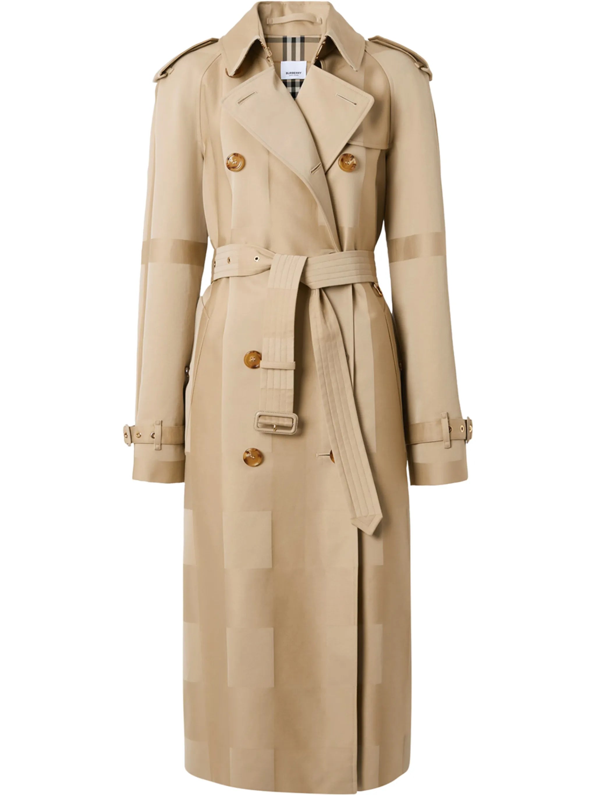 Waterloo checked trench coat