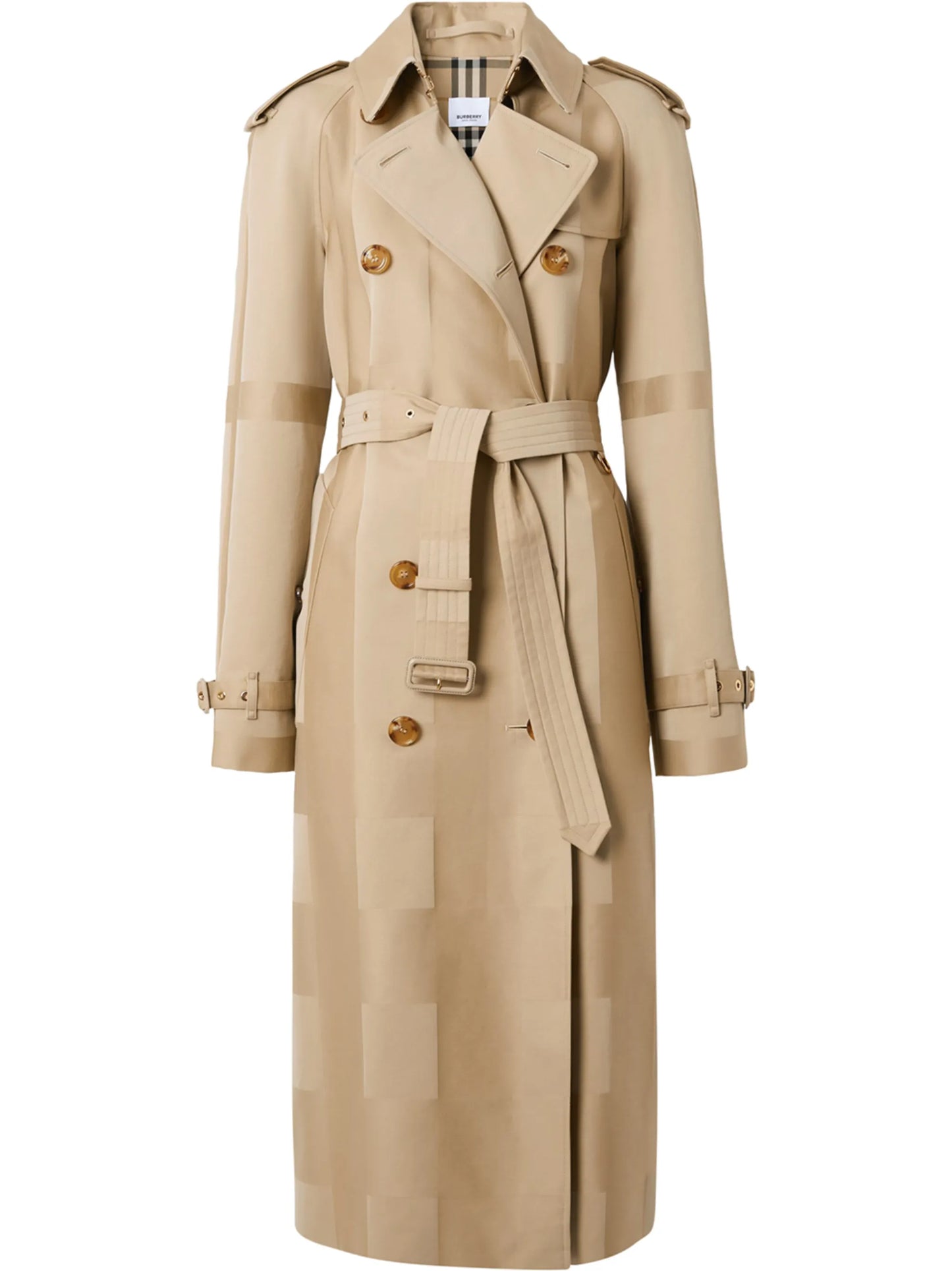 Waterloo checked trench coat
