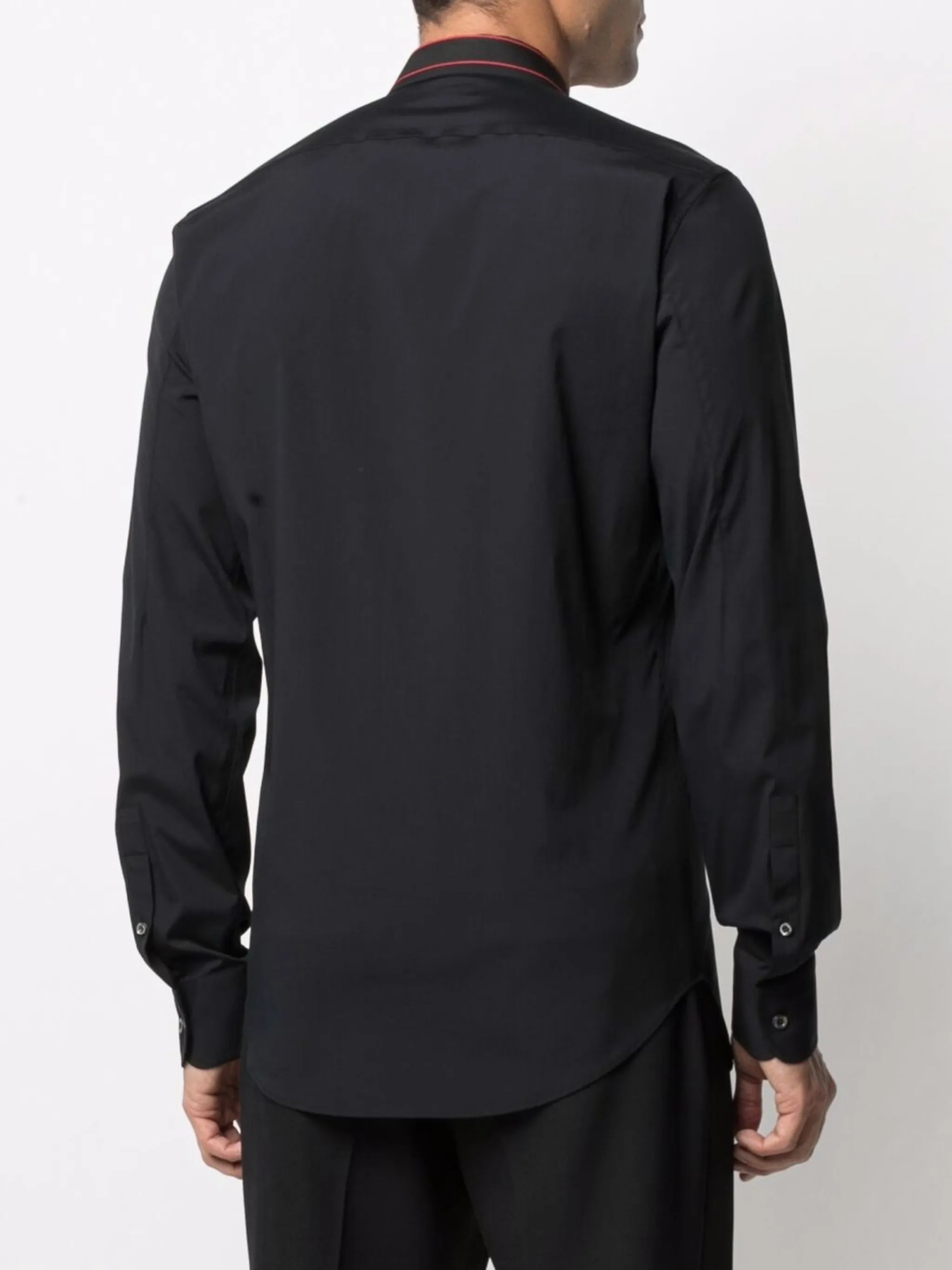 logo-tape long-sleeve shirt