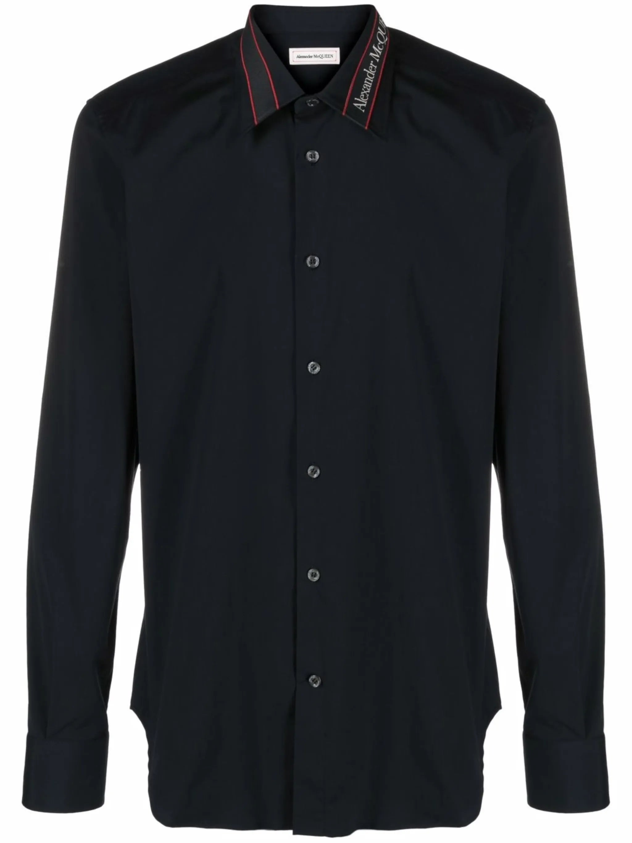 logo-tape long-sleeve shirt