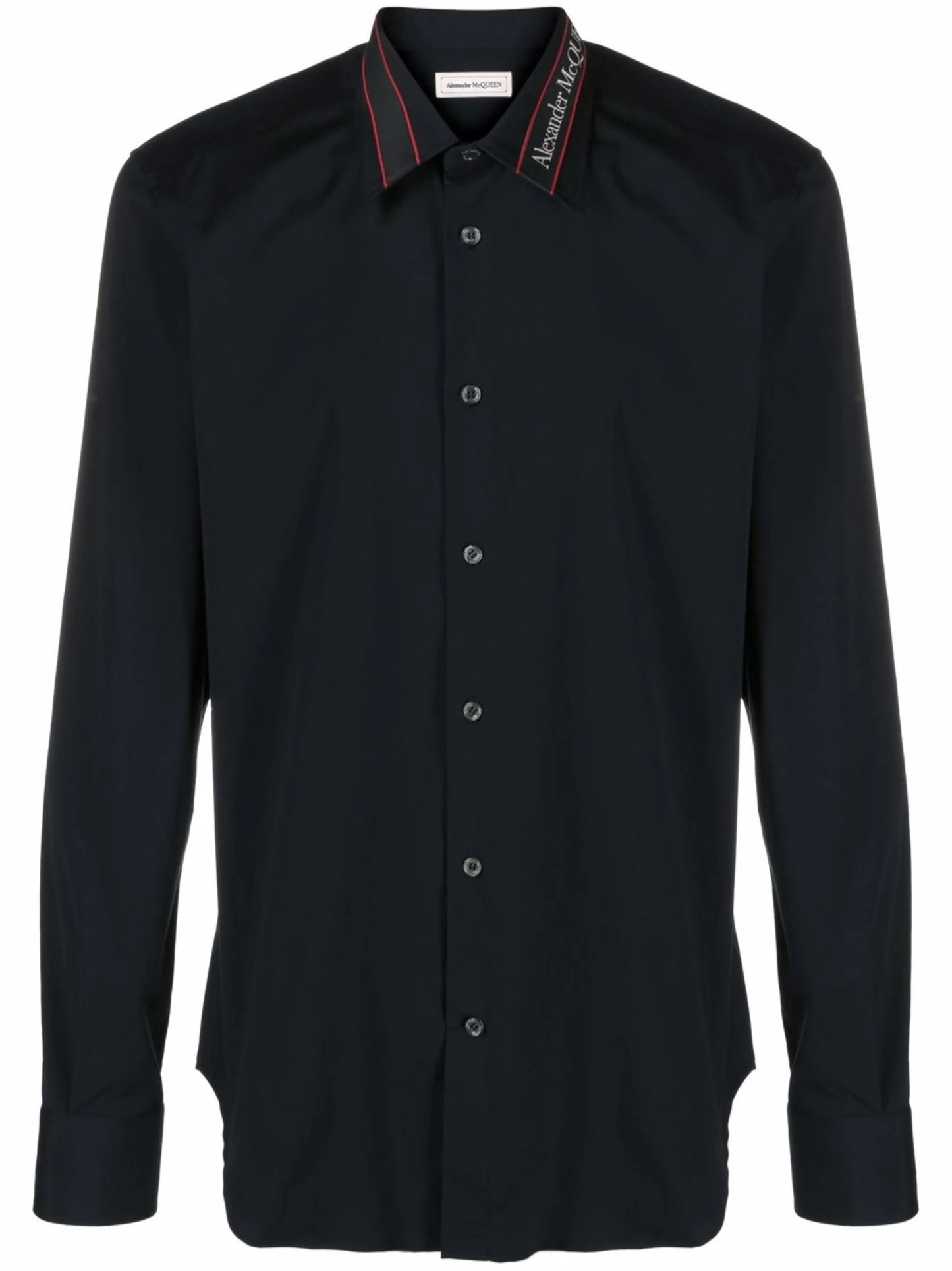 logo-tape long-sleeve shirt