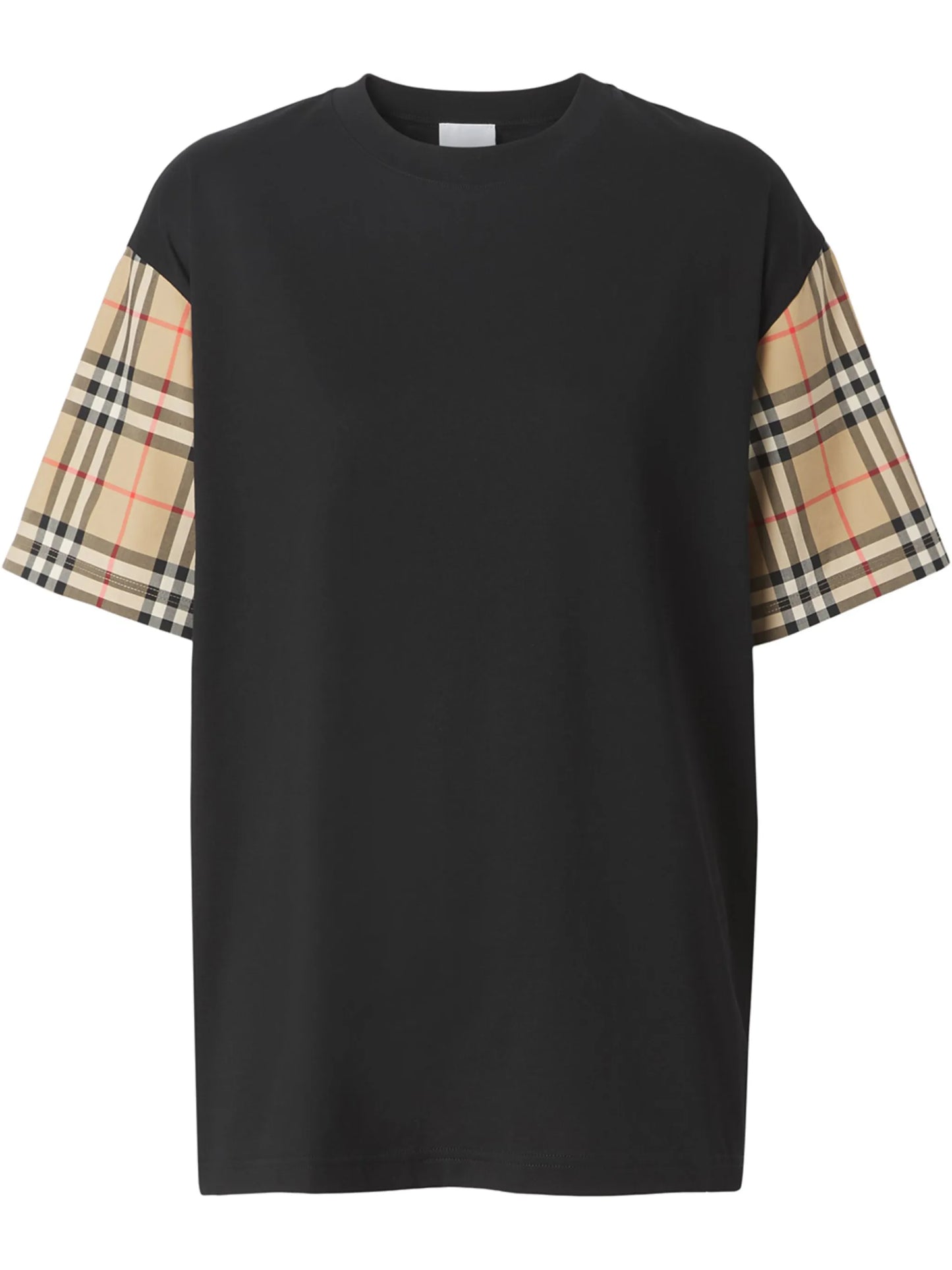 Vintage Check-sleeve T-shirt