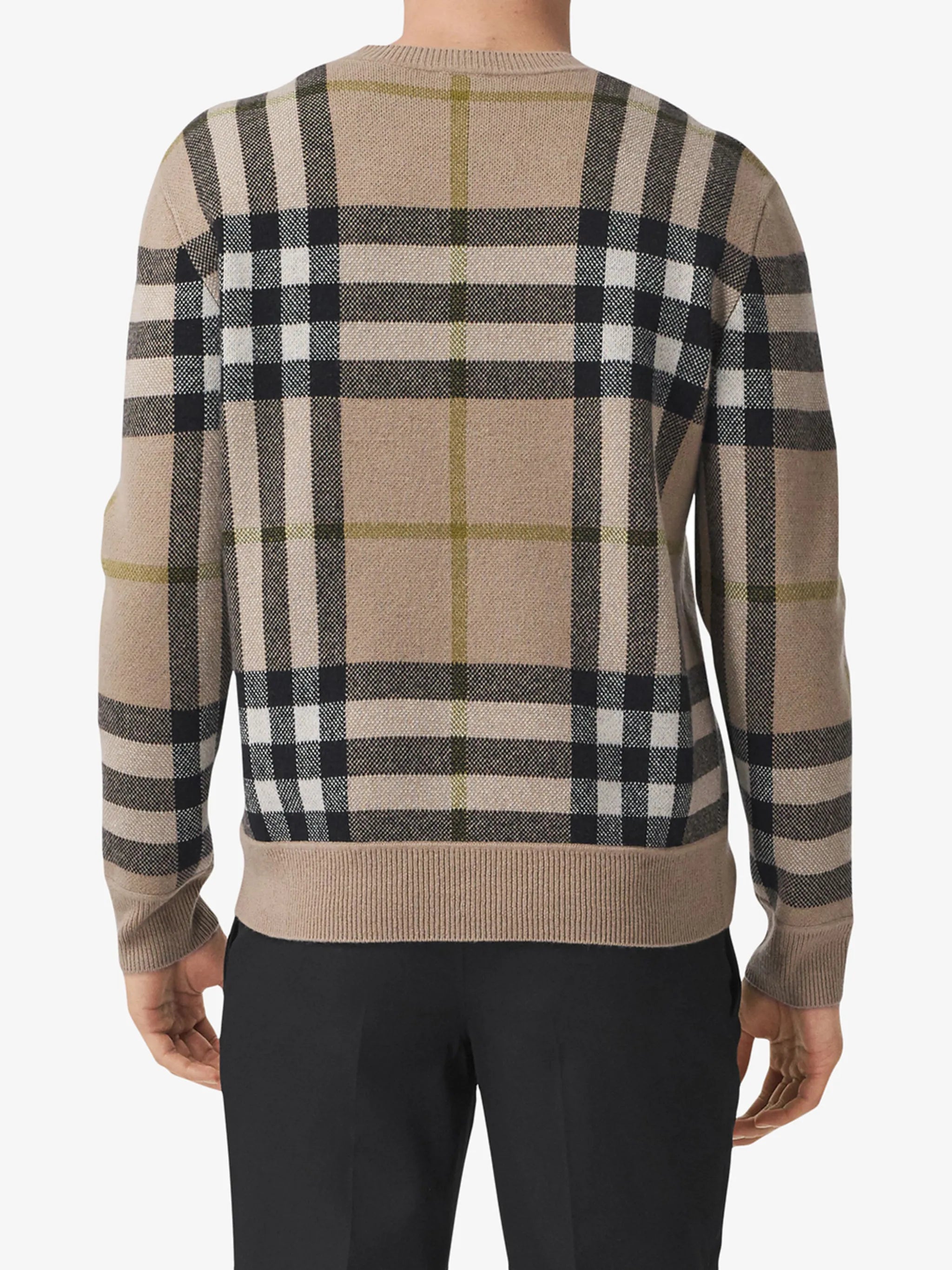 Nixon check-pattern cashmere jumper