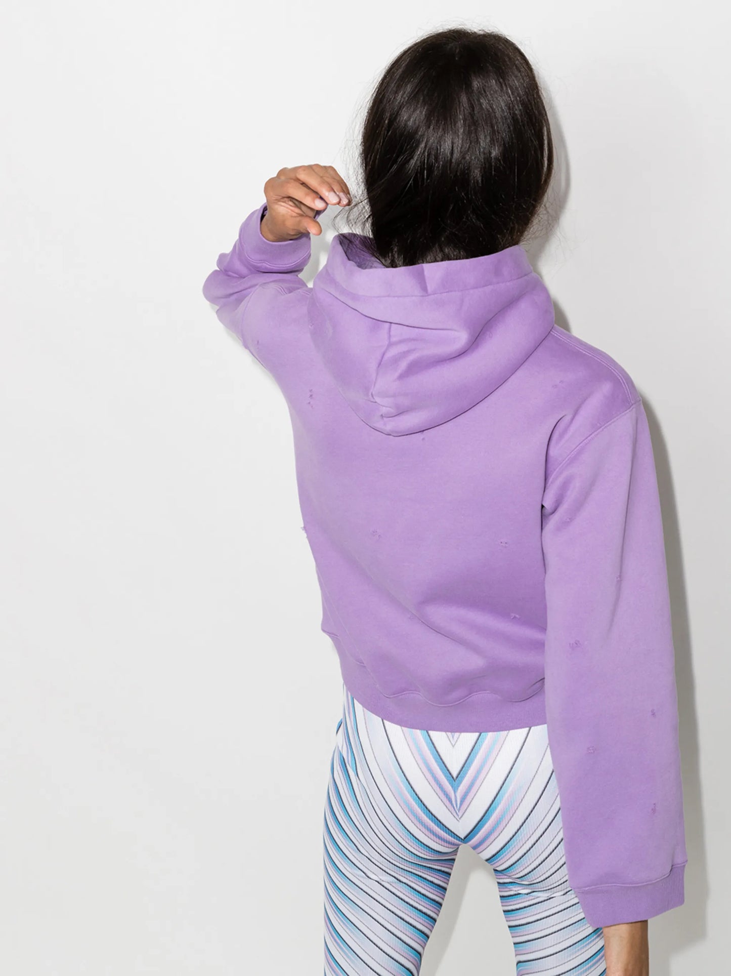 distressed happy friday hoodie
