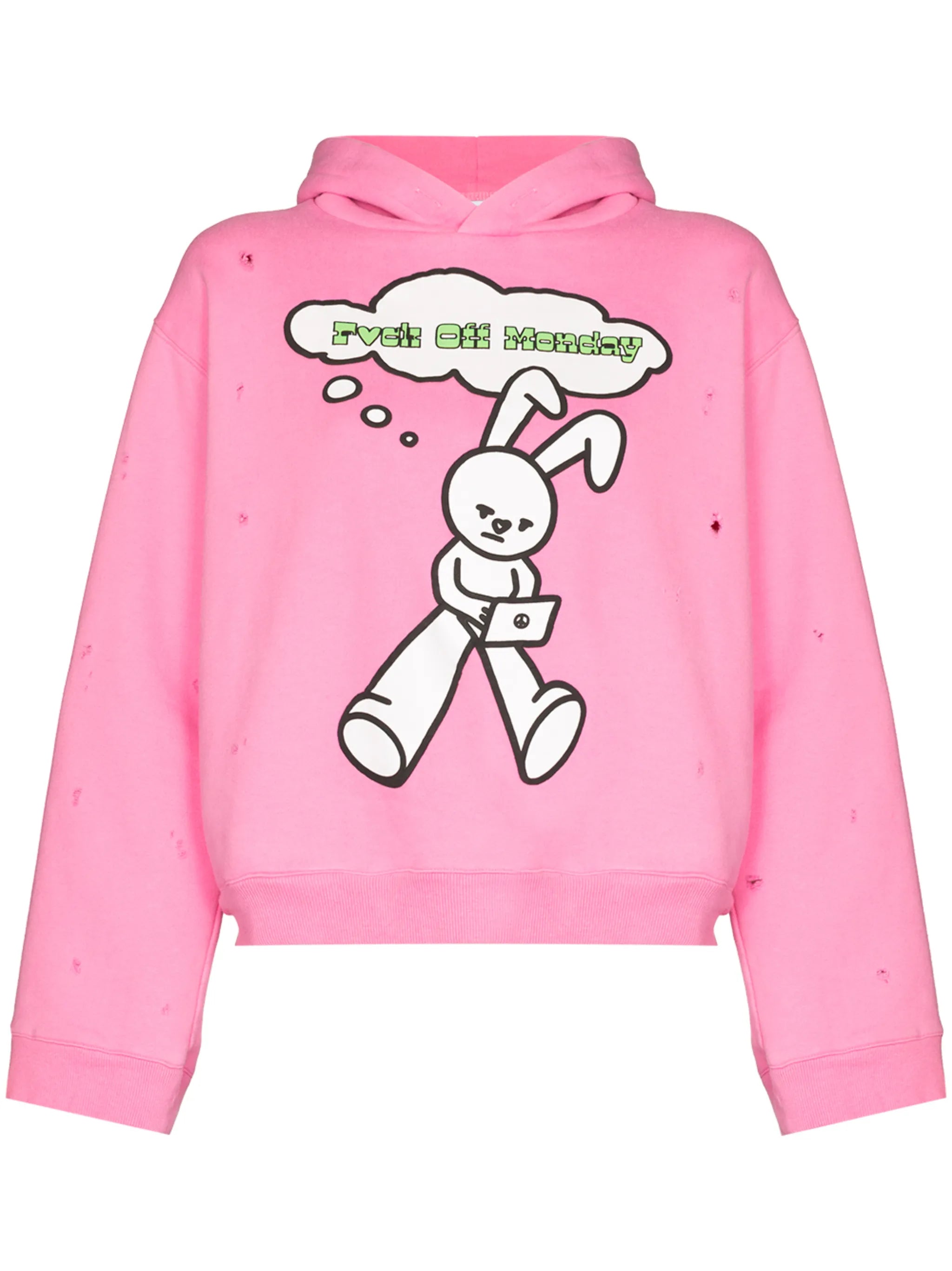 Monday distressed hoodie