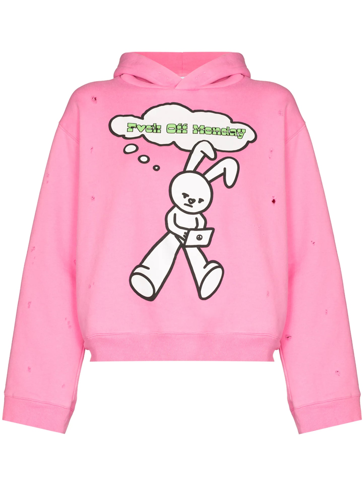 Monday distressed hoodie