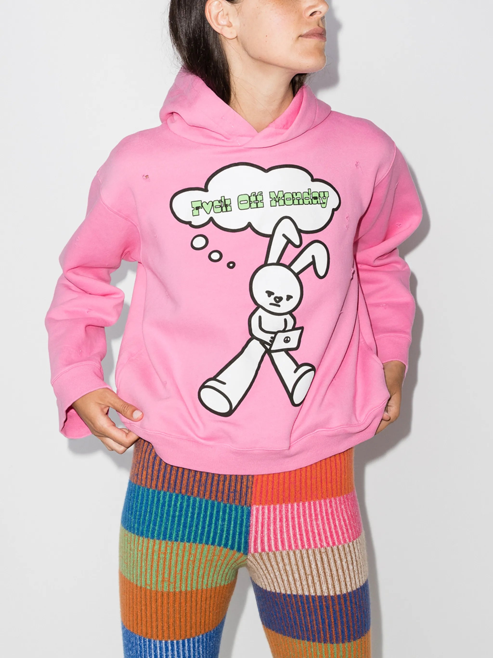 Monday distressed hoodie