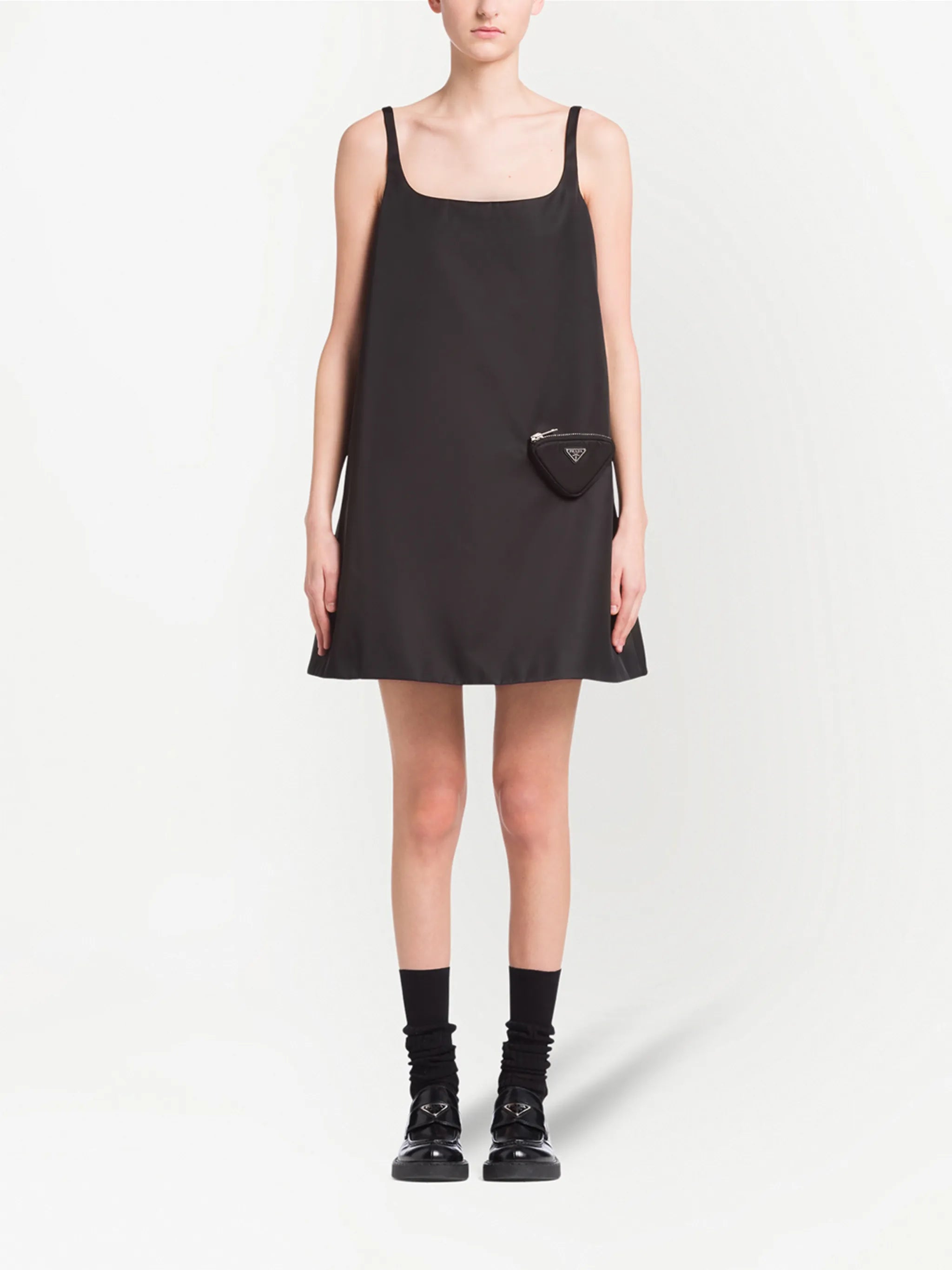 logo-plaque sleeveless dress