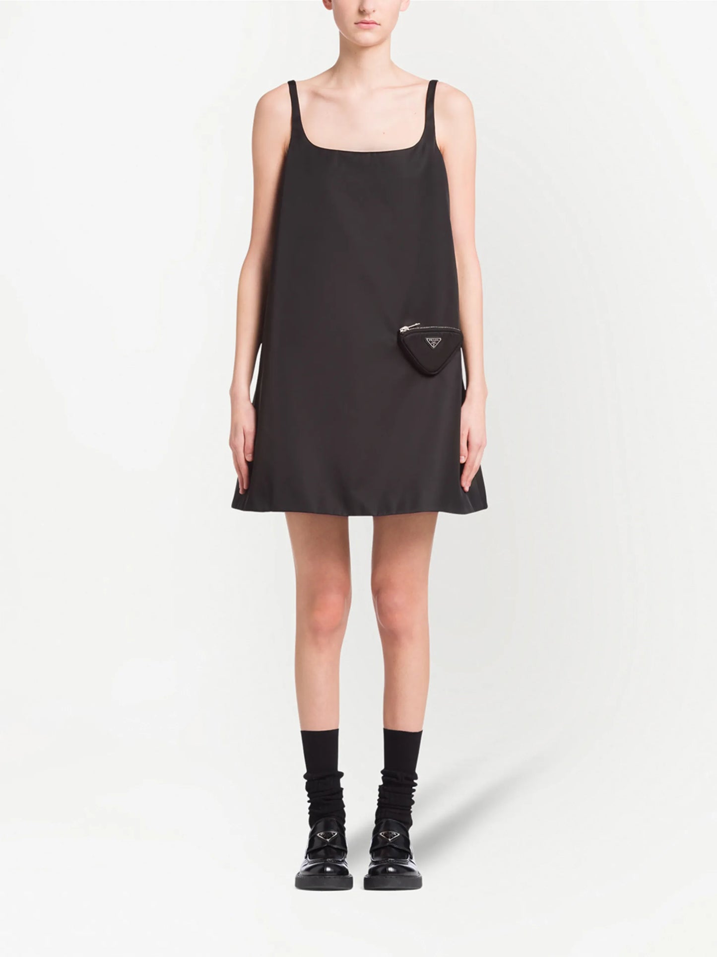 logo-plaque sleeveless dress